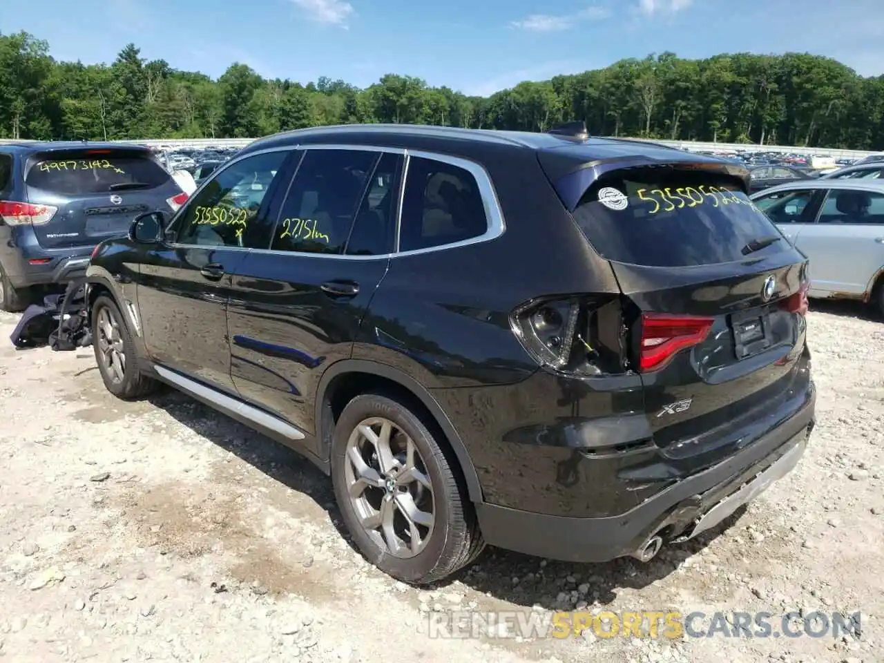 3 Photograph of a damaged car 5UXTY5C05L9B63792 BMW X3 2020