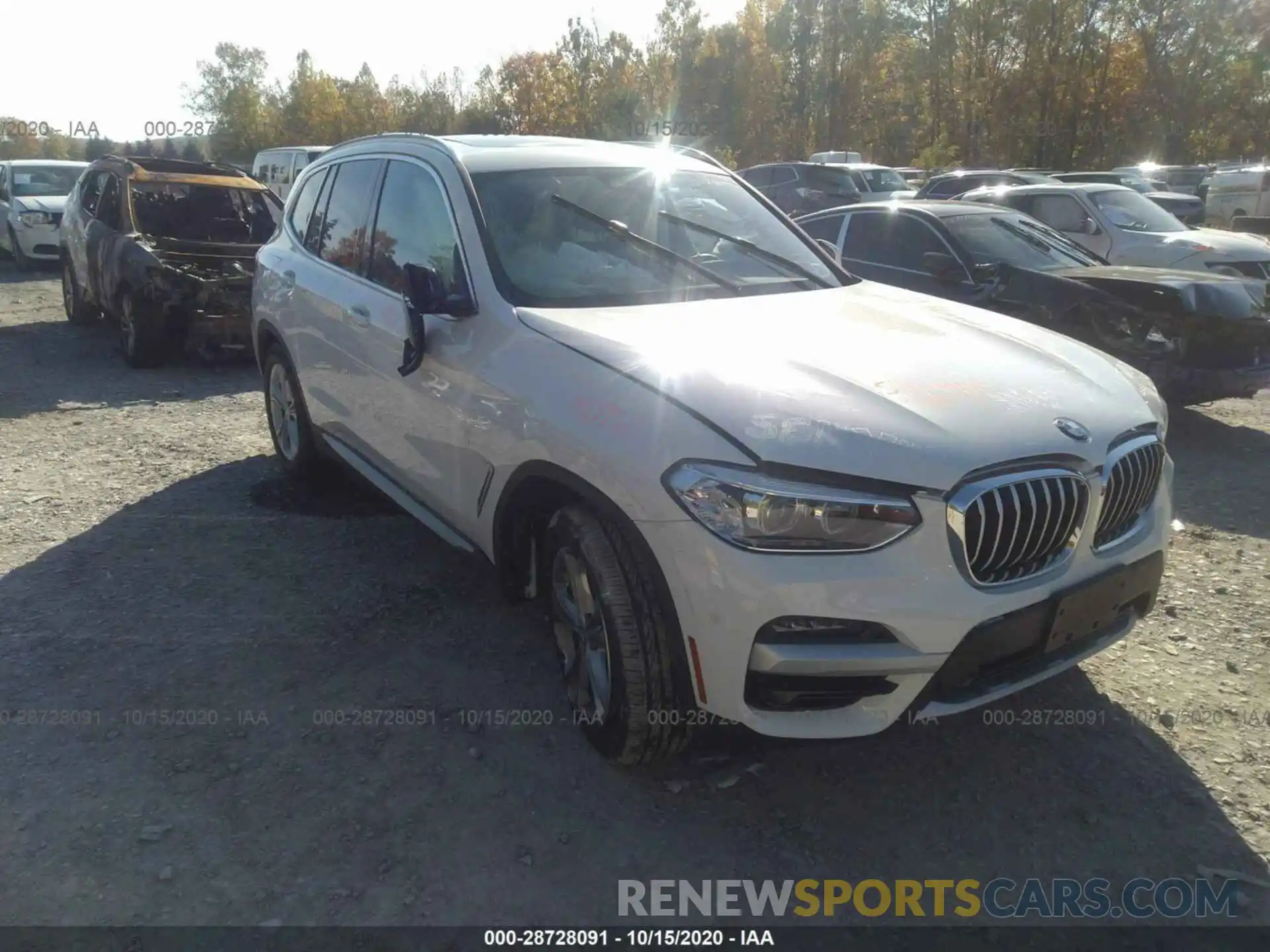 1 Фотография поврежденного автомобиля 5UXTY5C05L9C60670 BMW X3 2020