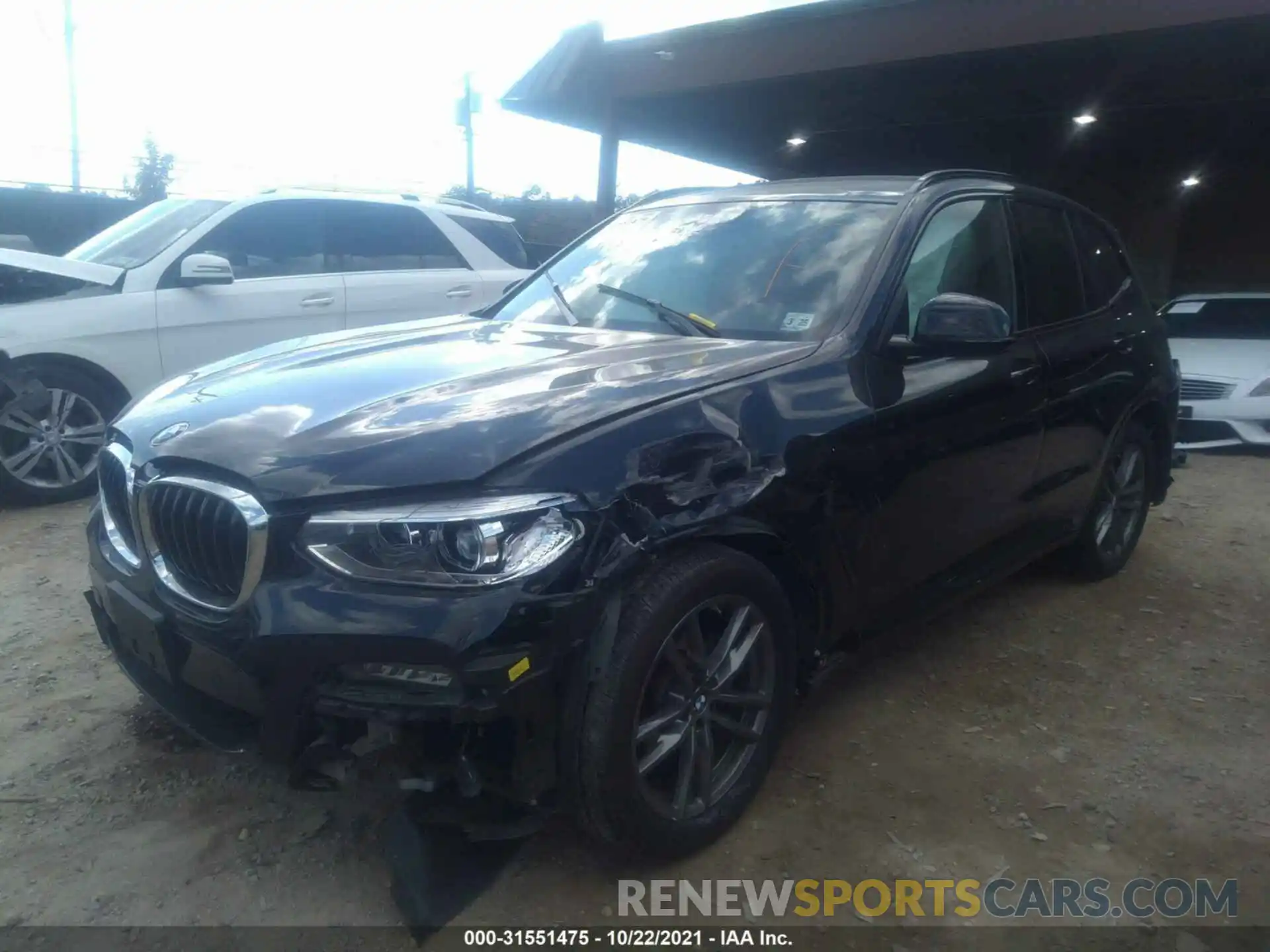 2 Фотография поврежденного автомобиля 5UXTY5C05L9C78568 BMW X3 2020