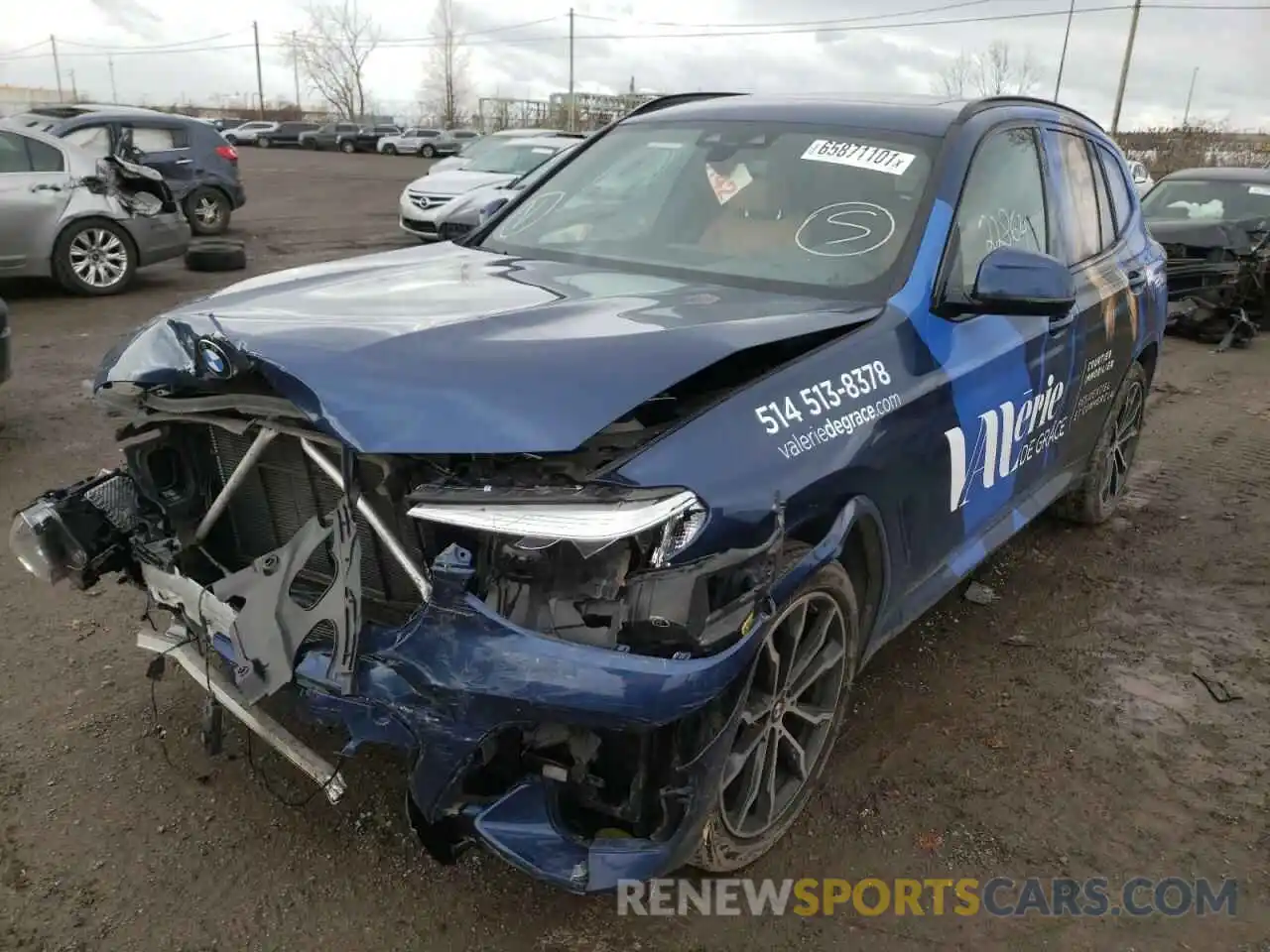 2 Photograph of a damaged car 5UXTY5C05L9C96956 BMW X3 2020