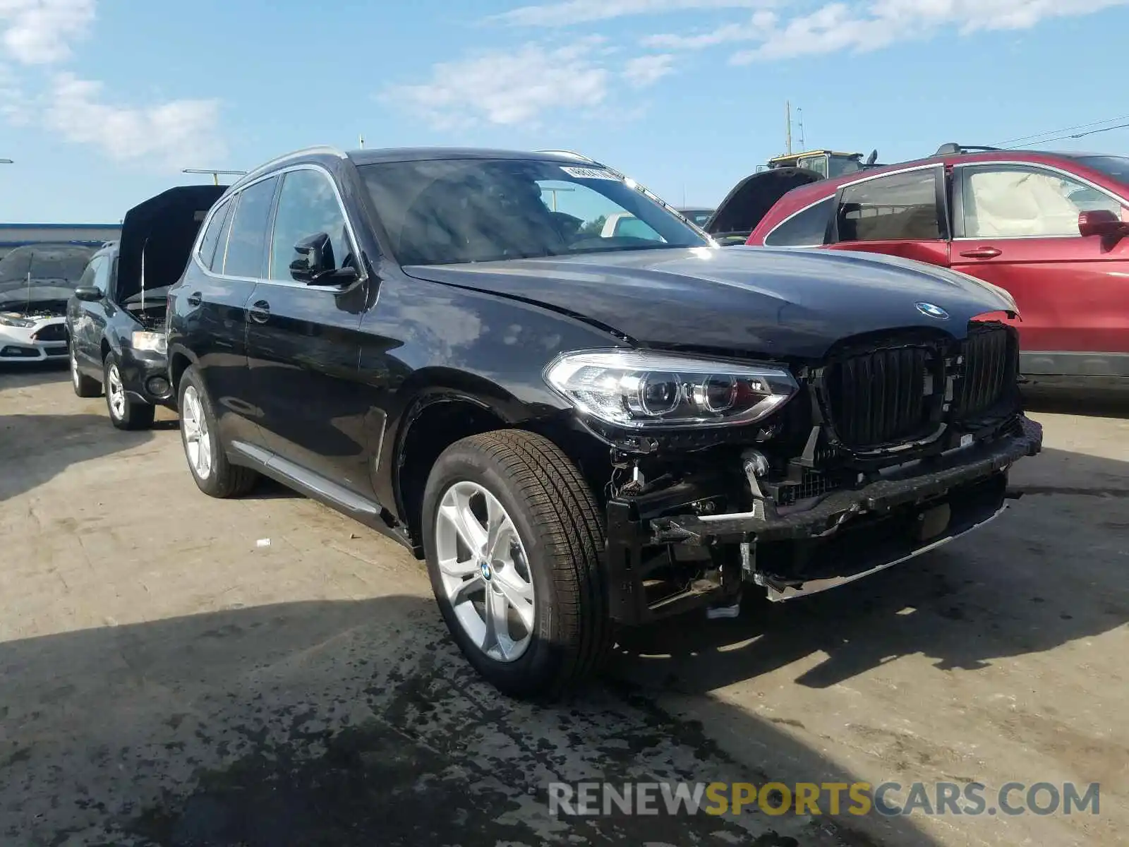 1 Photograph of a damaged car 5UXTY5C05L9D00360 BMW X3 2020