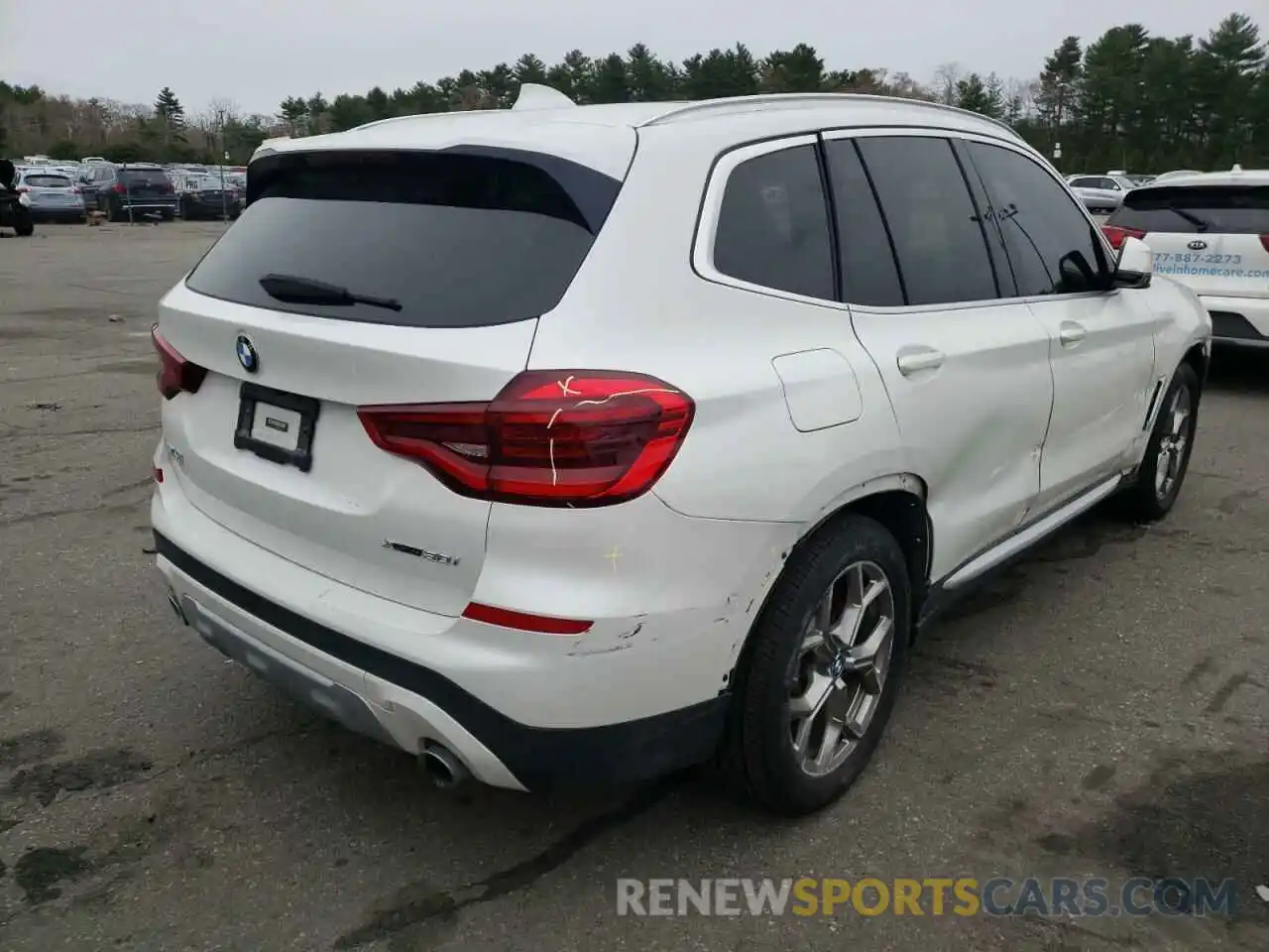 4 Фотография поврежденного автомобиля 5UXTY5C05L9D26540 BMW X3 2020