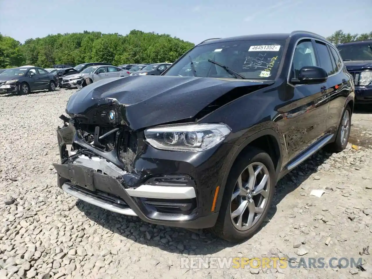 2 Photograph of a damaged car 5UXTY5C05LLT38252 BMW X3 2020