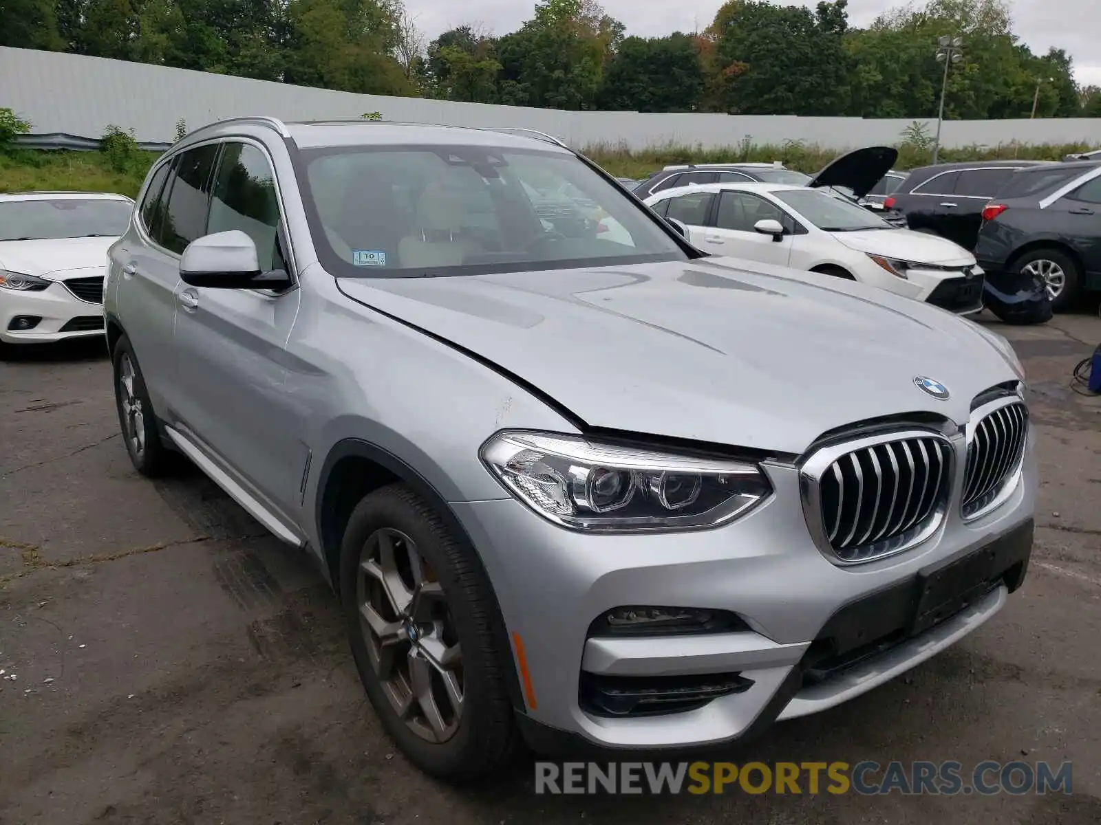 1 Photograph of a damaged car 5UXTY5C06L9B29795 BMW X3 2020