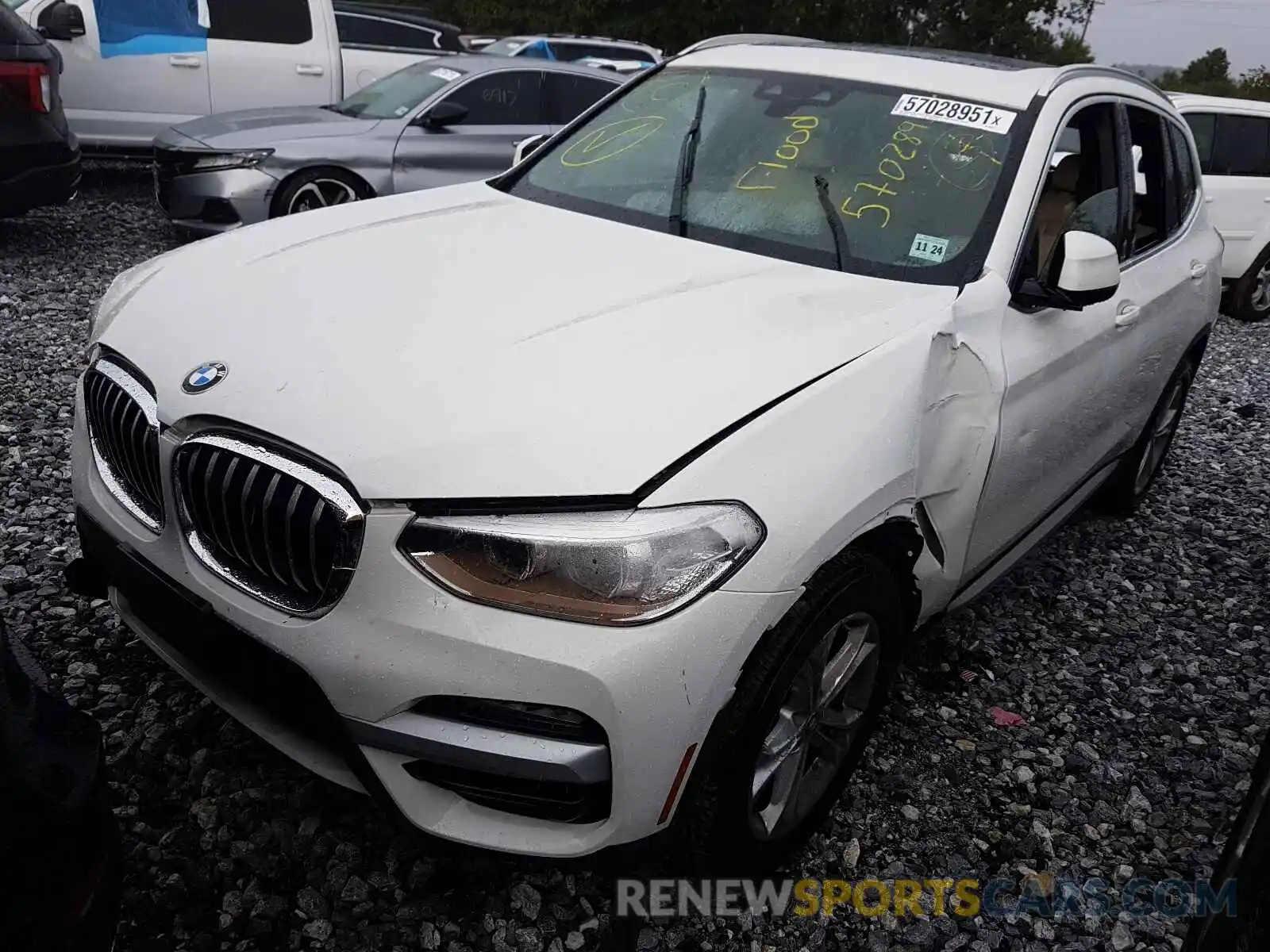 2 Photograph of a damaged car 5UXTY5C06L9B41347 BMW X3 2020