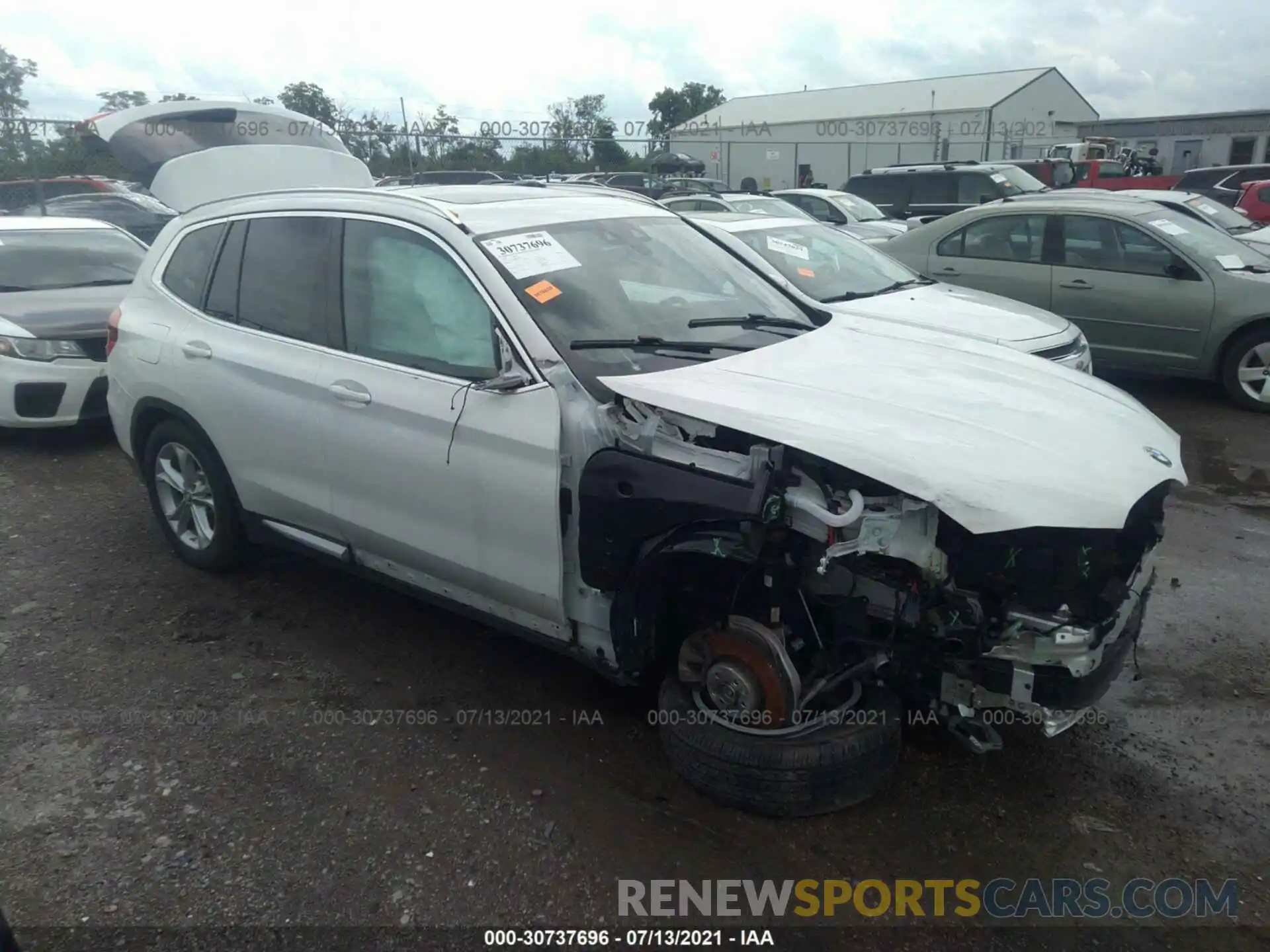 1 Photograph of a damaged car 5UXTY5C06L9B65082 BMW X3 2020