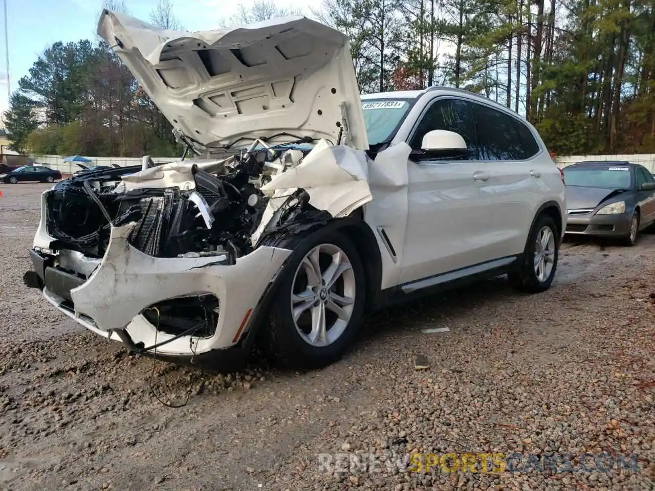 2 Photograph of a damaged car 5UXTY5C06L9C60662 BMW X3 2020