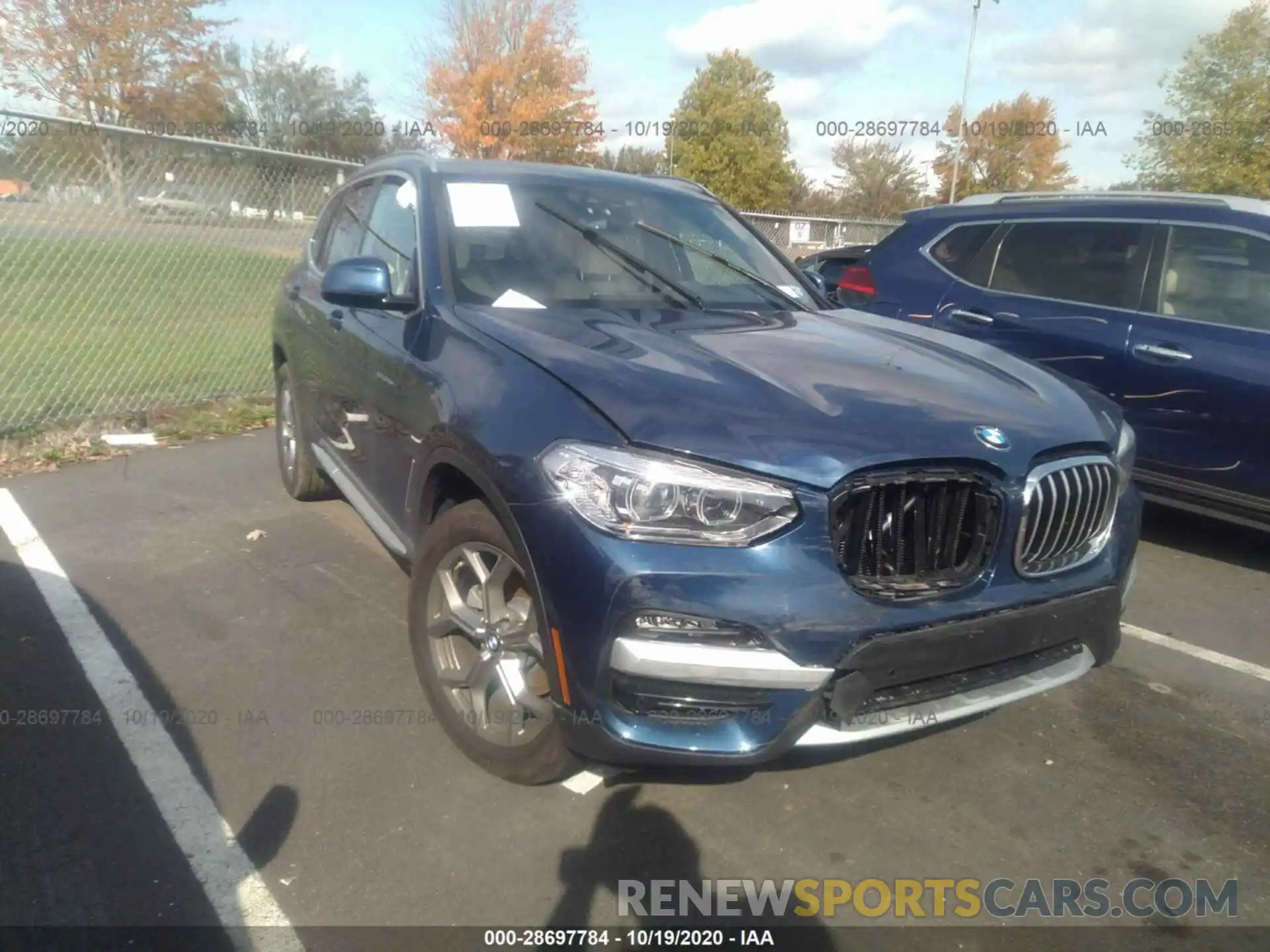 1 Photograph of a damaged car 5UXTY5C06L9C68051 BMW X3 2020