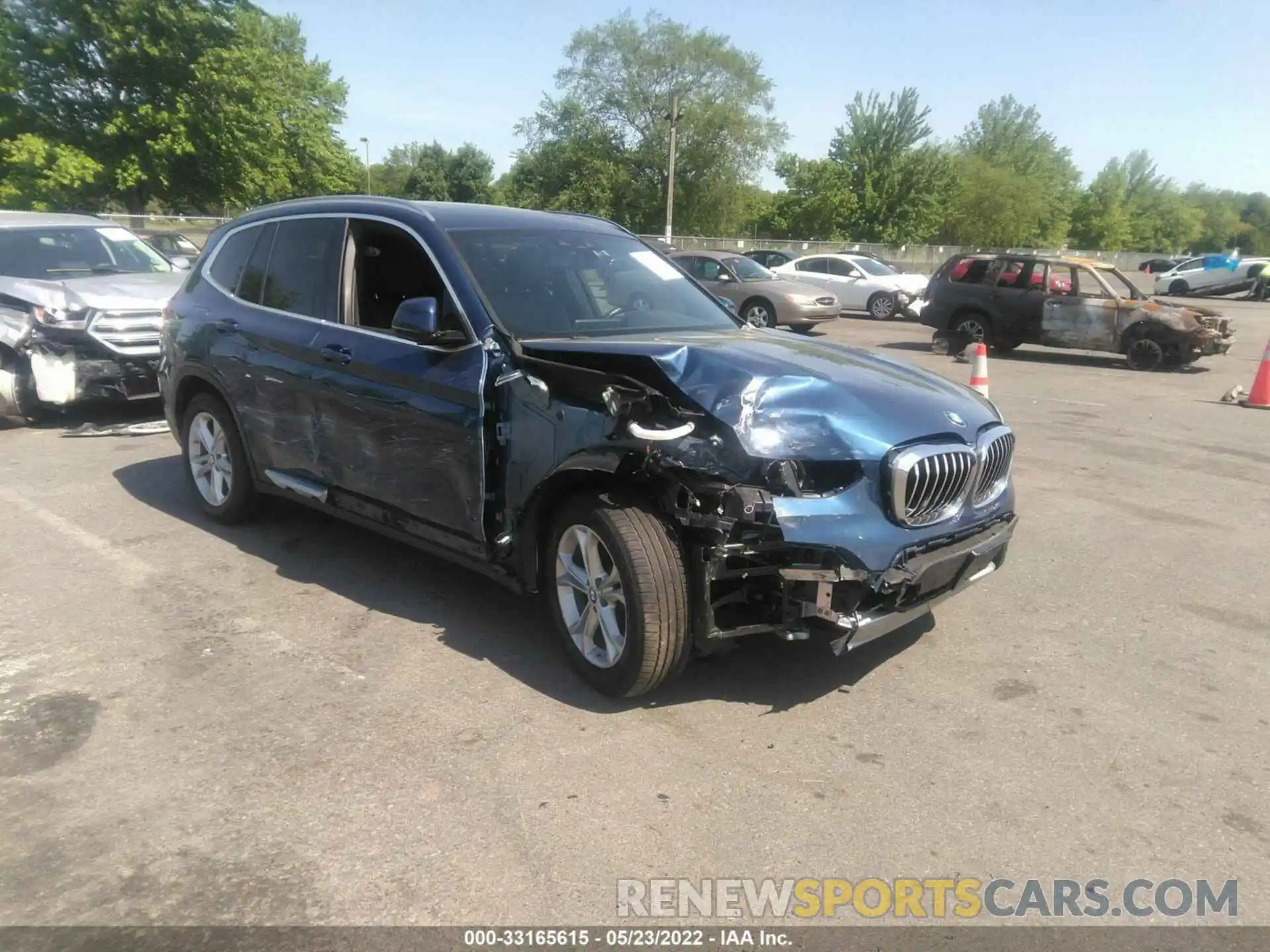 1 Photograph of a damaged car 5UXTY5C06L9C98263 BMW X3 2020