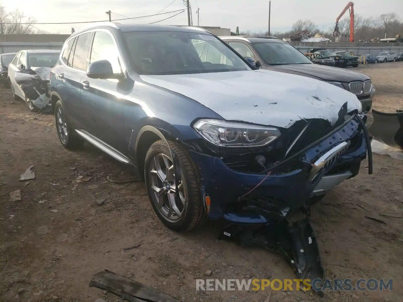 1 Photograph of a damaged car 5UXTY5C06L9D67596 BMW X3 2020