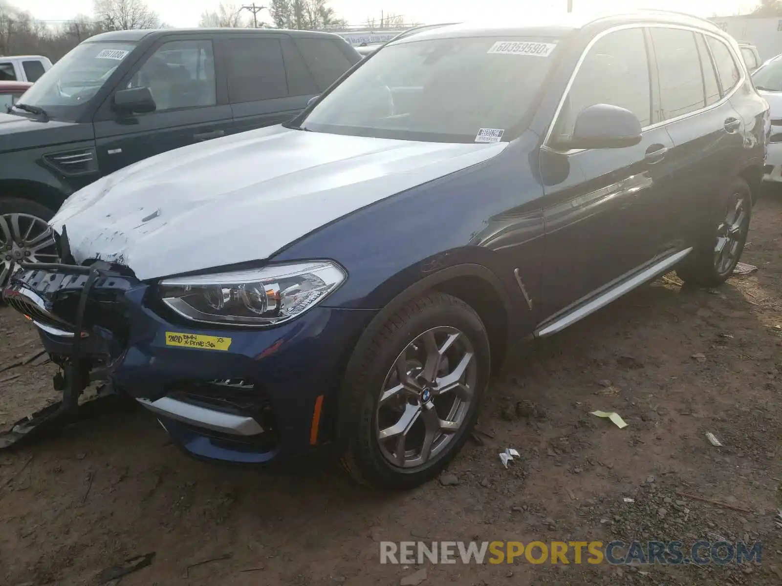 2 Photograph of a damaged car 5UXTY5C06L9D67596 BMW X3 2020