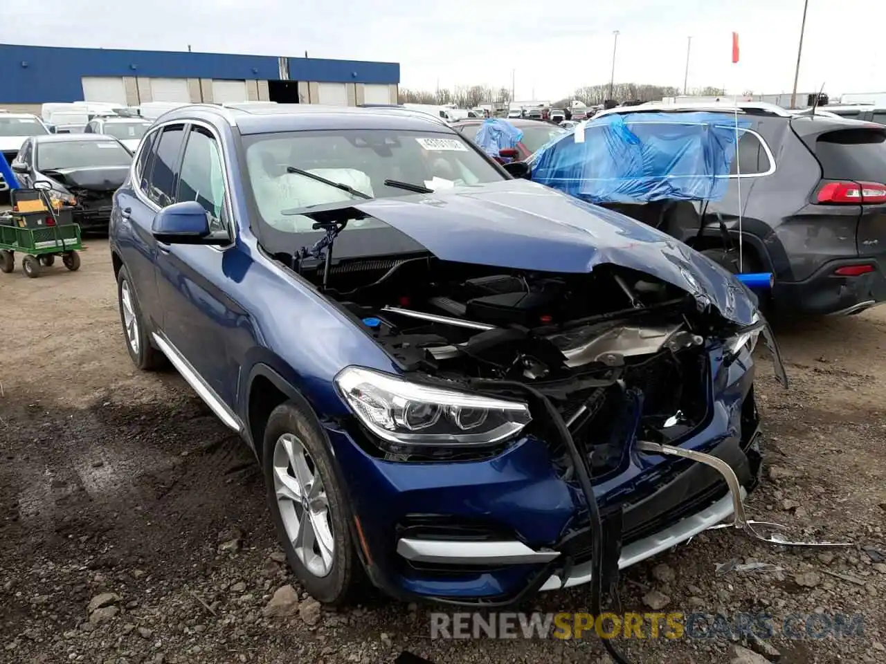 1 Photograph of a damaged car 5UXTY5C06LLT33559 BMW X3 2020