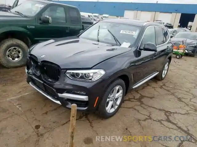 2 Photograph of a damaged car 5UXTY5C06LLT36977 BMW X3 2020