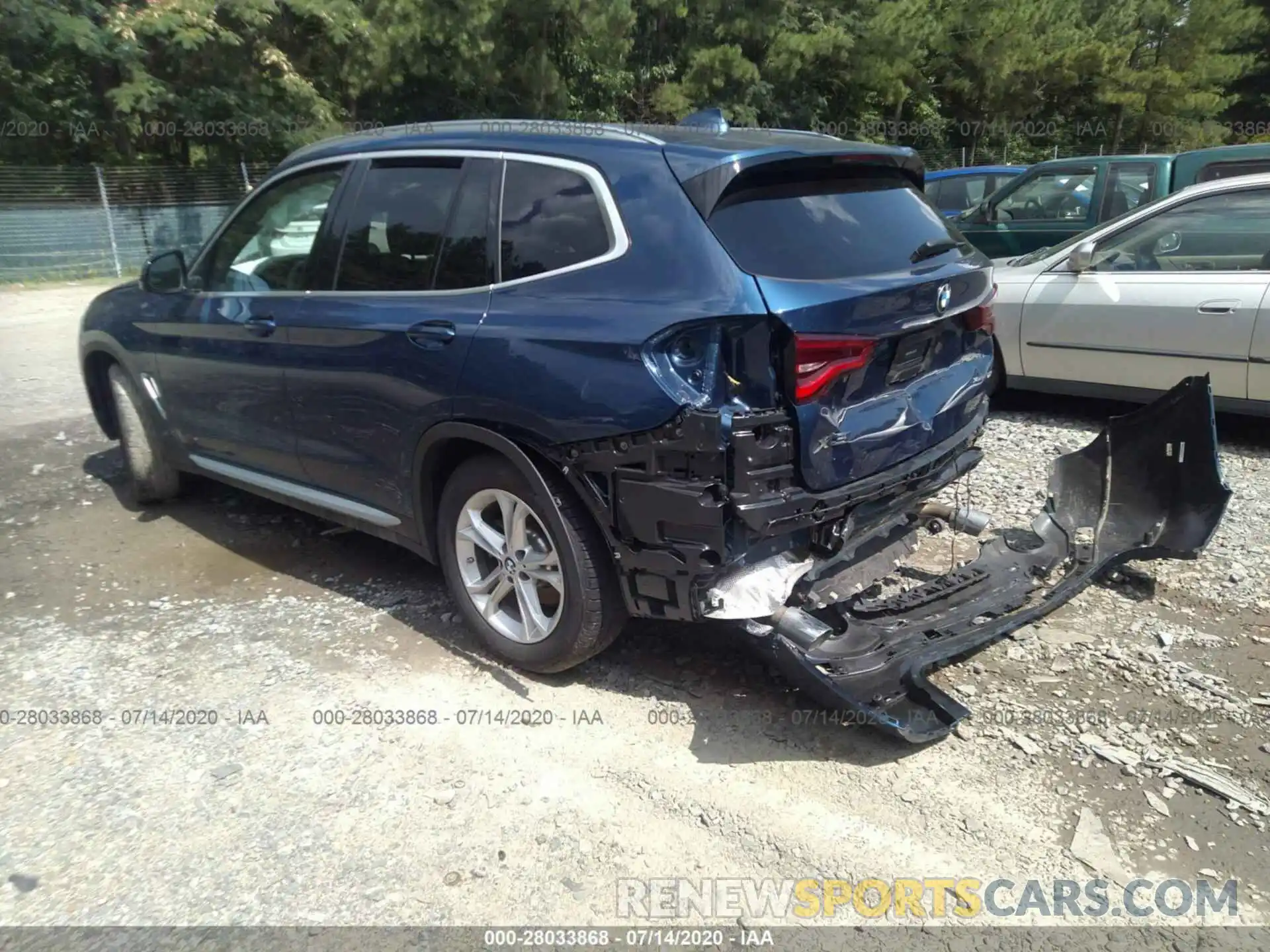 3 Фотография поврежденного автомобиля 5UXTY5C06LLT37028 BMW X3 2020