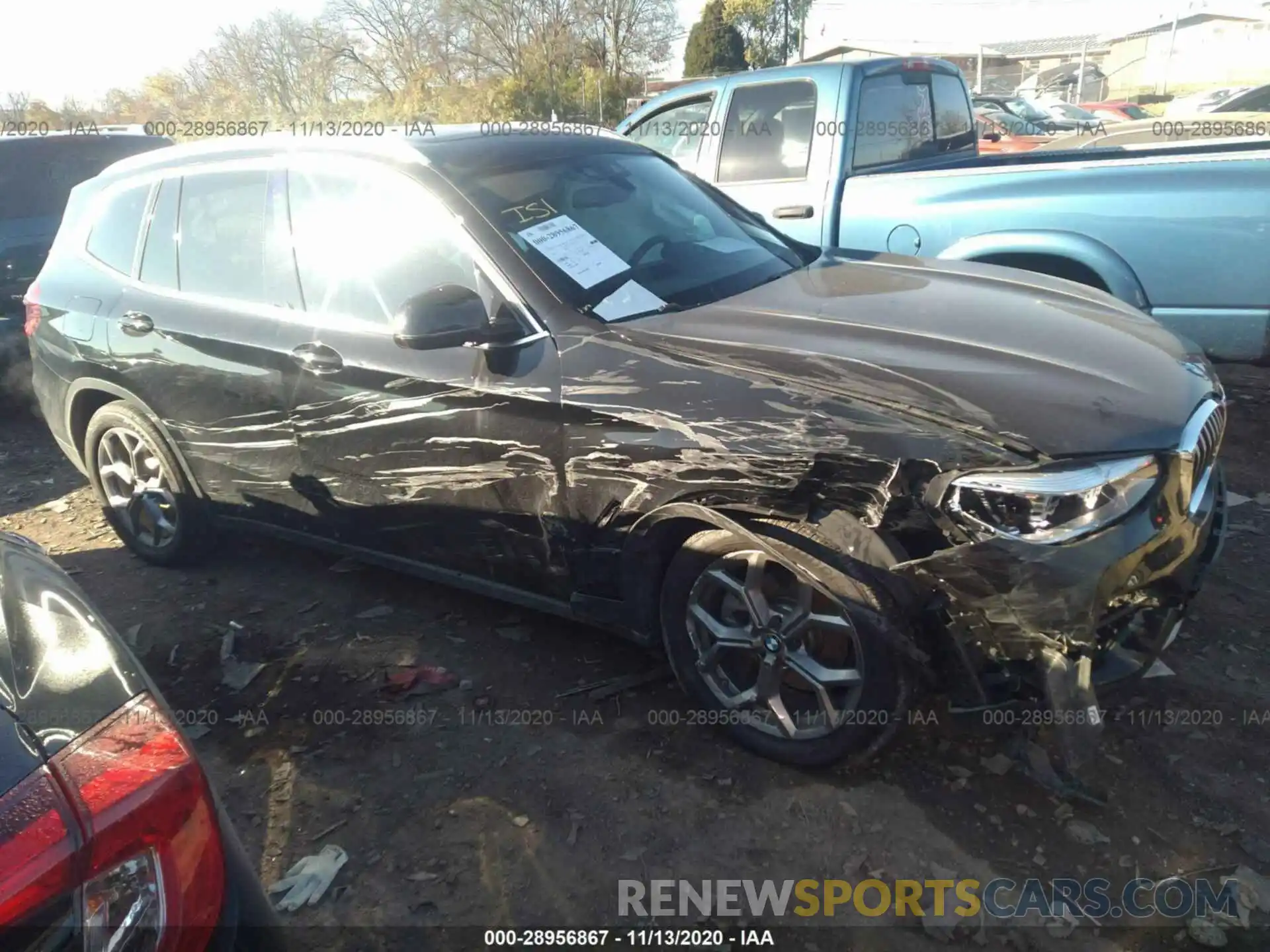 1 Photograph of a damaged car 5UXTY5C06LLT37448 BMW X3 2020