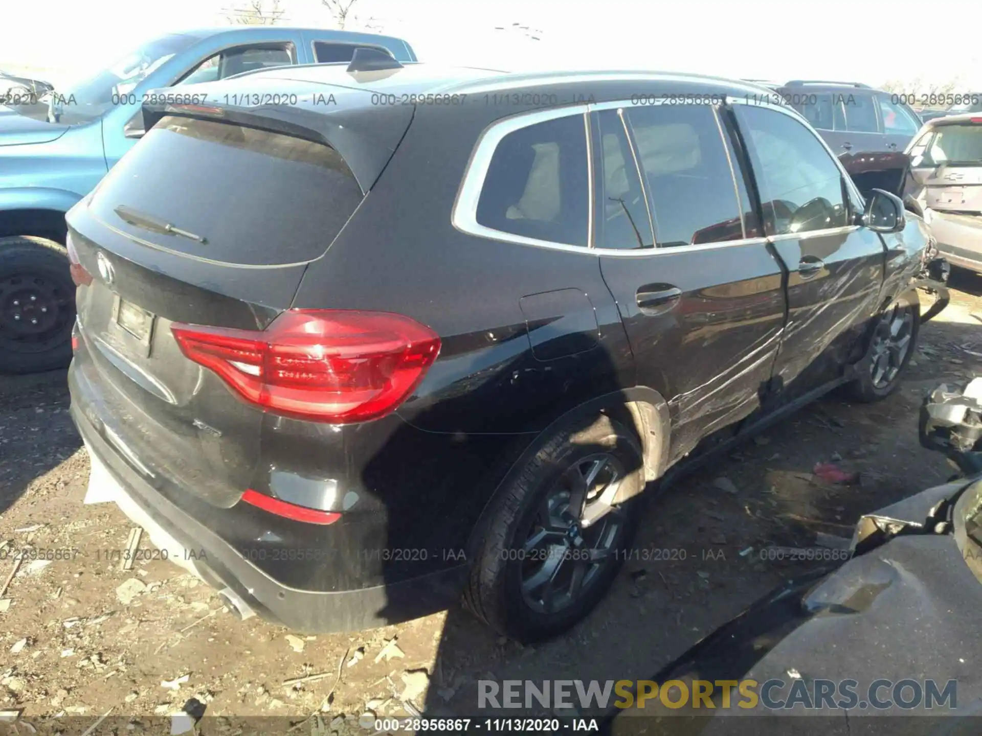 4 Фотография поврежденного автомобиля 5UXTY5C06LLT37448 BMW X3 2020