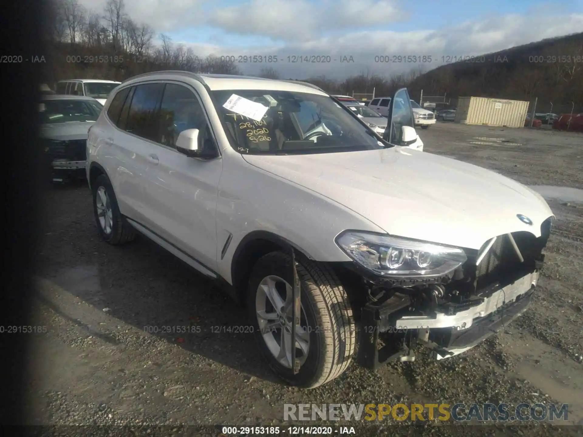 1 Photograph of a damaged car 5UXTY5C06LLT38860 BMW X3 2020