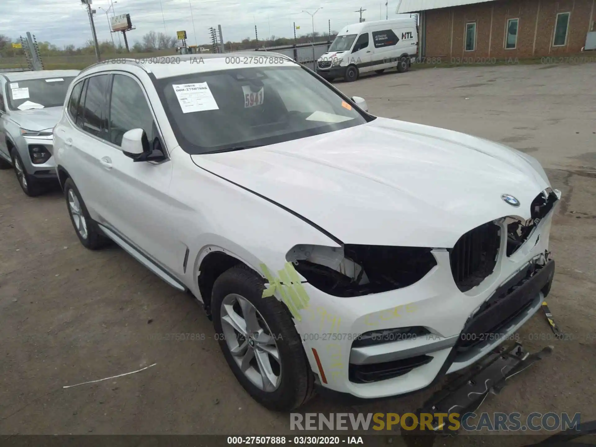 1 Фотография поврежденного автомобиля 5UXTY5C07L9B06333 BMW X3 2020