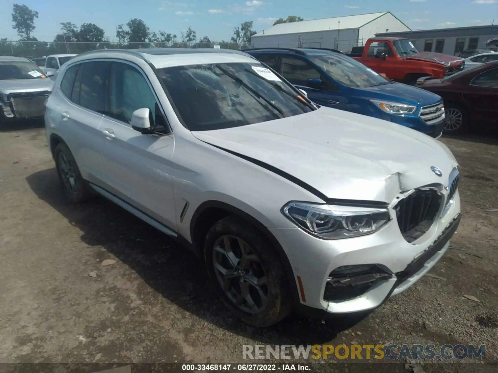 1 Photograph of a damaged car 5UXTY5C07L9B12424 BMW X3 2020