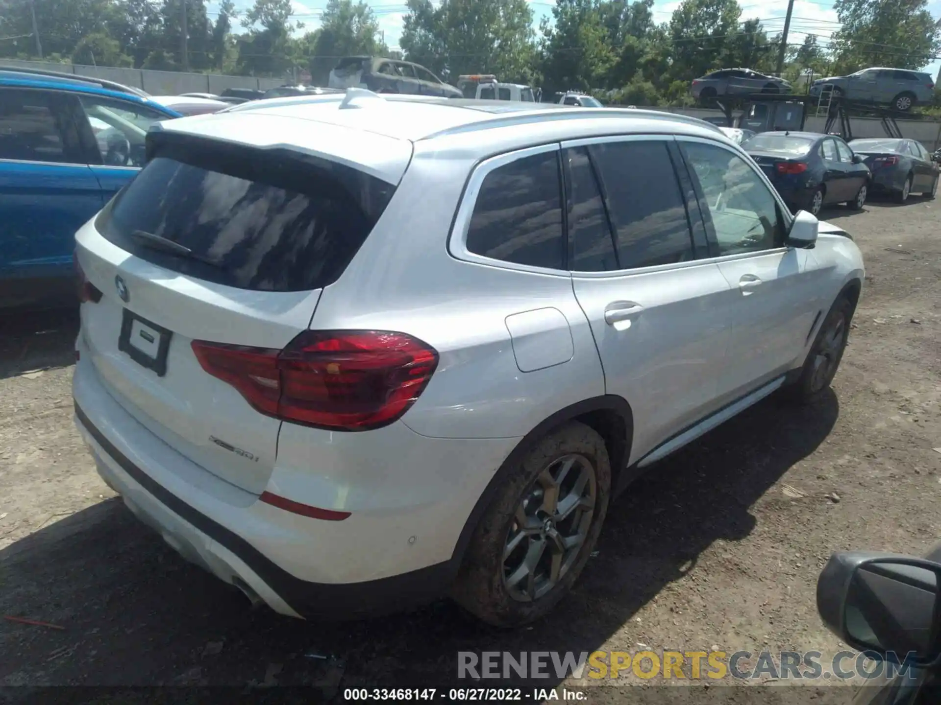 4 Фотография поврежденного автомобиля 5UXTY5C07L9B12424 BMW X3 2020