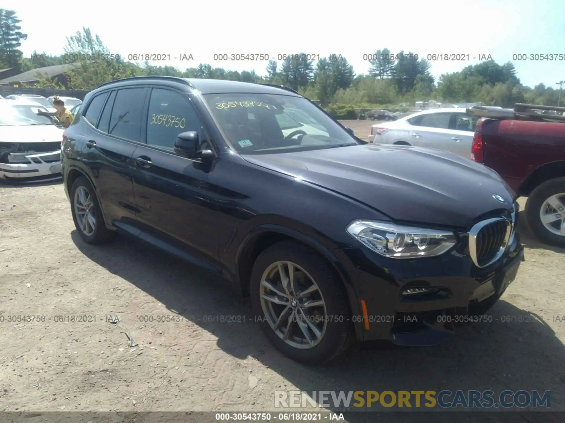 1 Photograph of a damaged car 5UXTY5C07L9B57430 BMW X3 2020