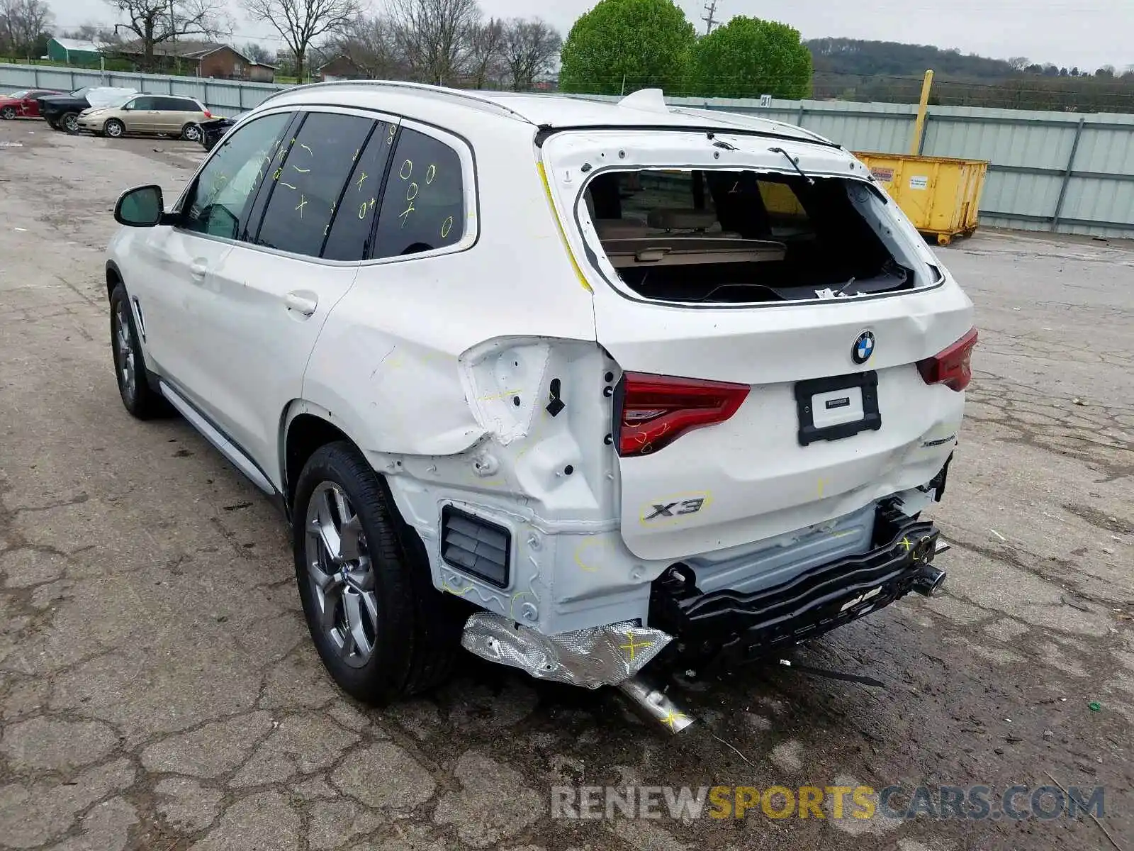 3 Фотография поврежденного автомобиля 5UXTY5C07L9C41232 BMW X3 2020