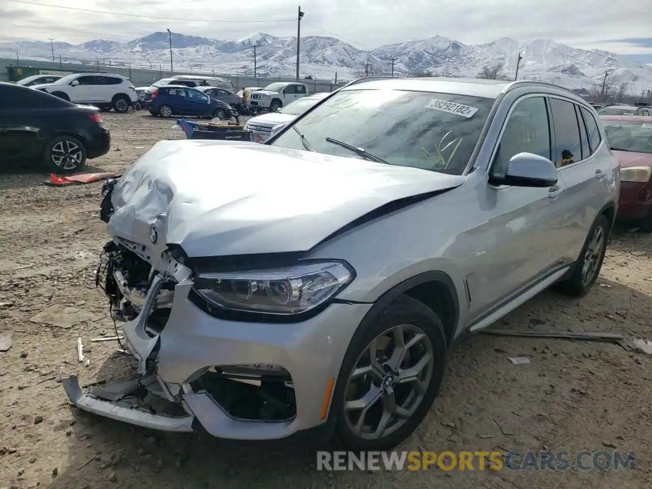 2 Photograph of a damaged car 5UXTY5C07L9D00277 BMW X3 2020