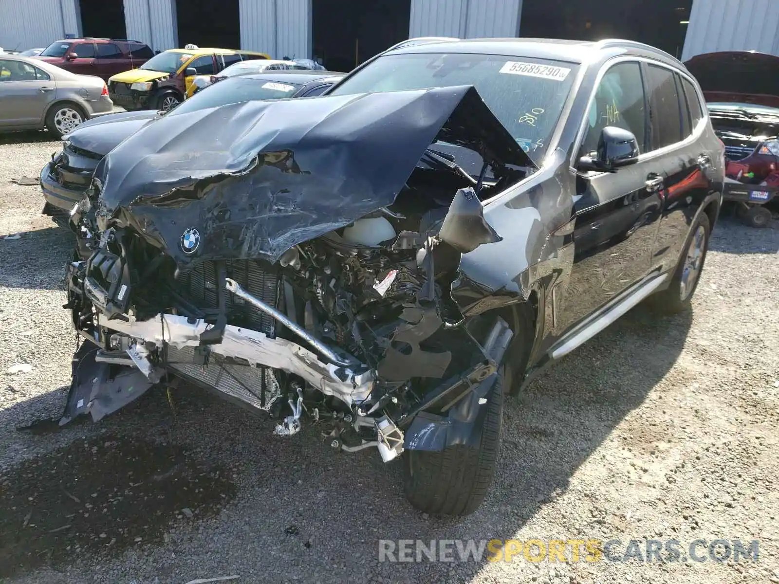 2 Photograph of a damaged car 5UXTY5C07L9D10131 BMW X3 2020