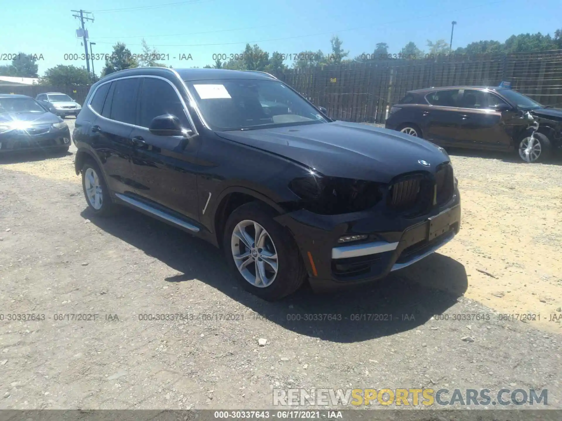 1 Photograph of a damaged car 5UXTY5C07LLT31965 BMW X3 2020