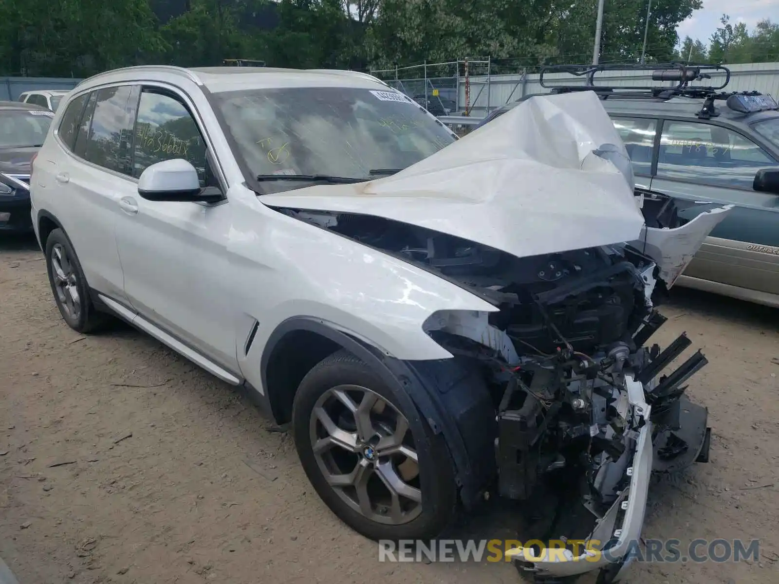 1 Photograph of a damaged car 5UXTY5C07LLT32792 BMW X3 2020