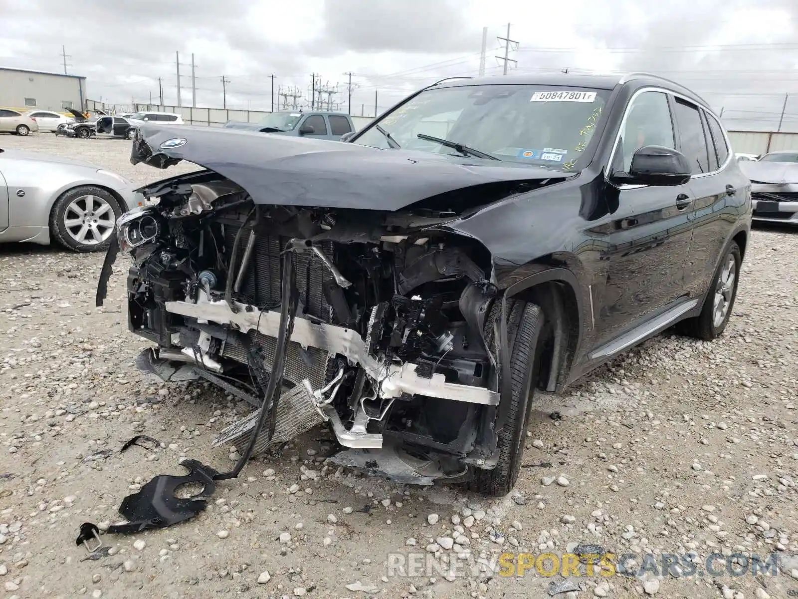 2 Photograph of a damaged car 5UXTY5C07LLT34767 BMW X3 2020