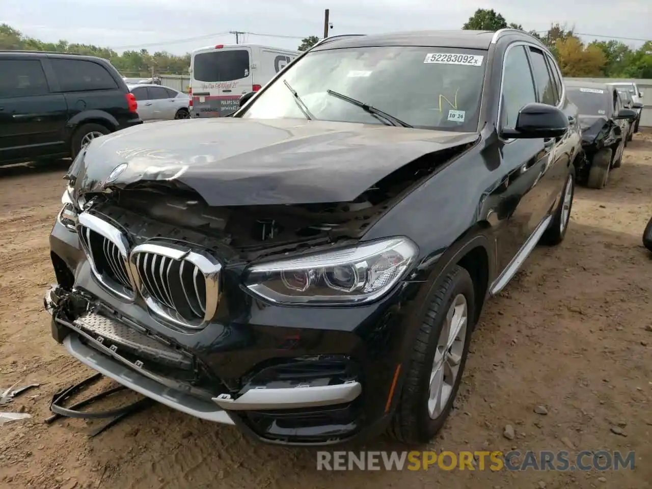 2 Photograph of a damaged car 5UXTY5C08L9B01089 BMW X3 2020