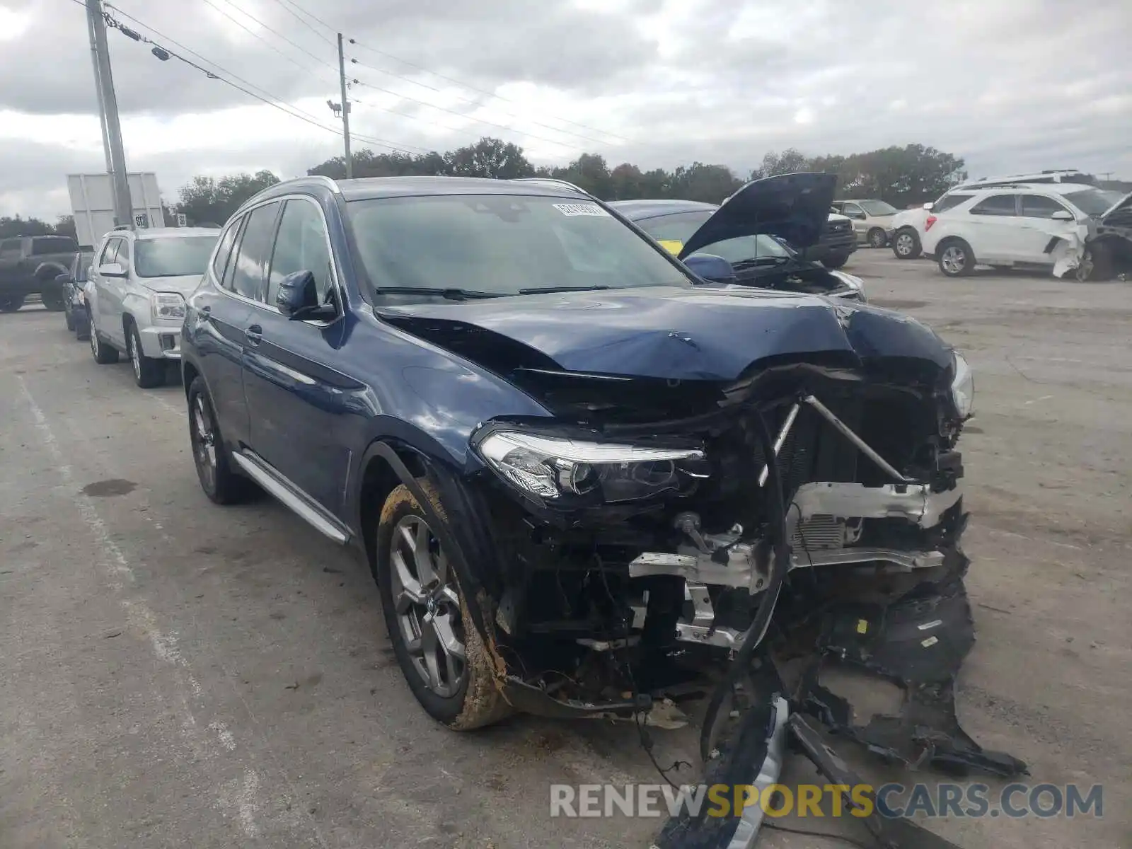 1 Photograph of a damaged car 5UXTY5C08L9C36167 BMW X3 2020