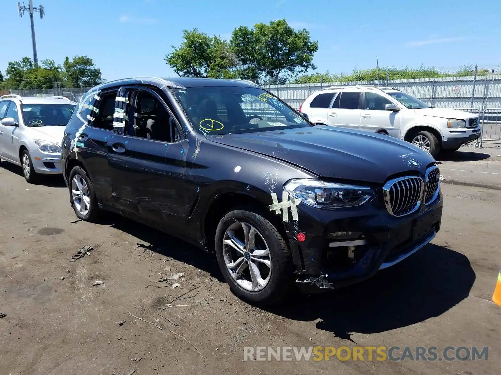 1 Photograph of a damaged car 5UXTY5C08L9C84526 BMW X3 2020