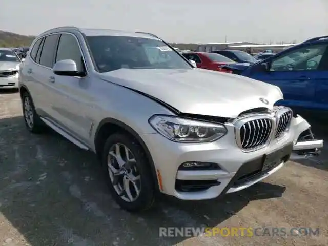 1 Photograph of a damaged car 5UXTY5C08L9D06539 BMW X3 2020