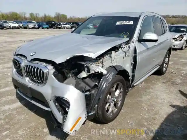 2 Photograph of a damaged car 5UXTY5C08L9D06539 BMW X3 2020