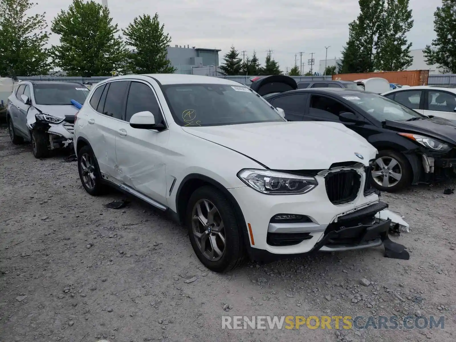 1 Photograph of a damaged car 5UXTY5C08L9D44675 BMW X3 2020