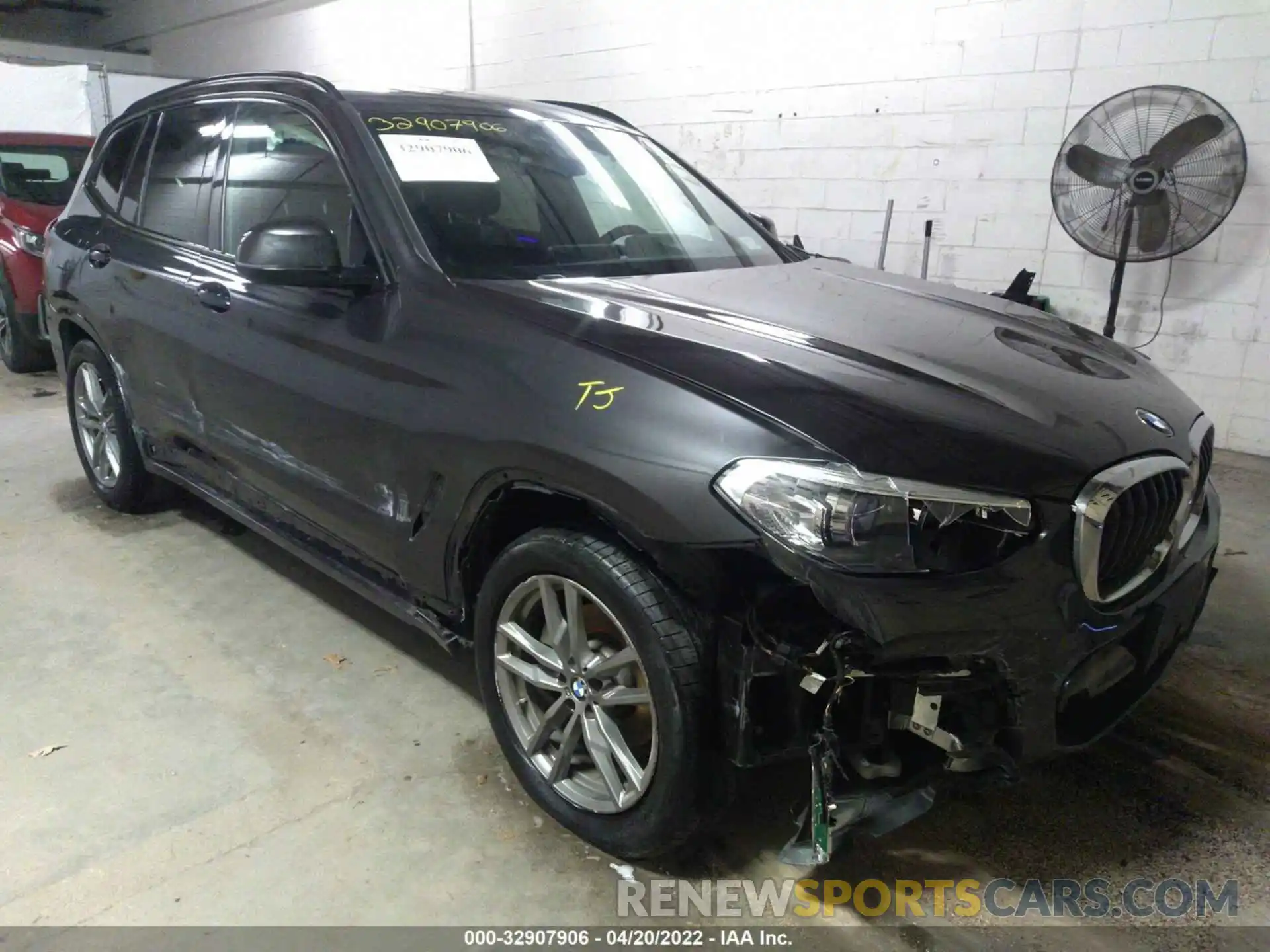 1 Фотография поврежденного автомобиля 5UXTY5C08L9D56728 BMW X3 2020