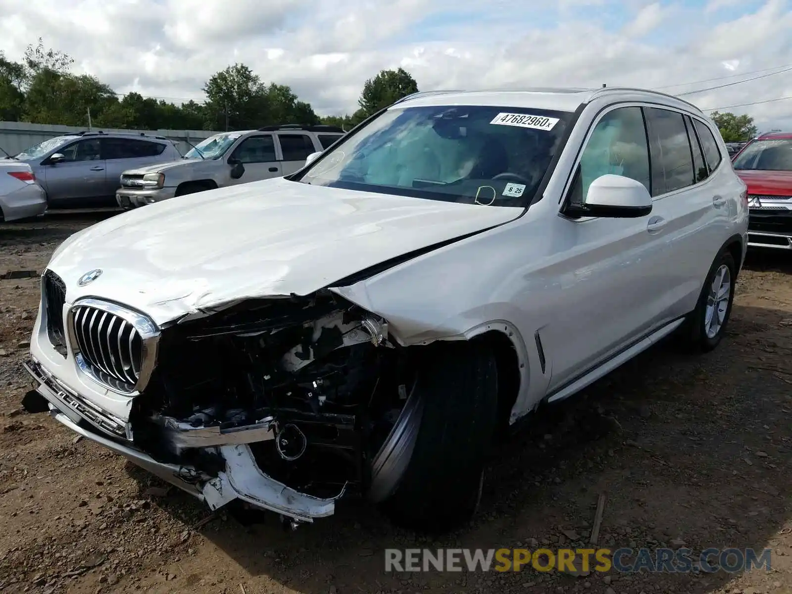 2 Photograph of a damaged car 5UXTY5C08L9D68006 BMW X3 2020