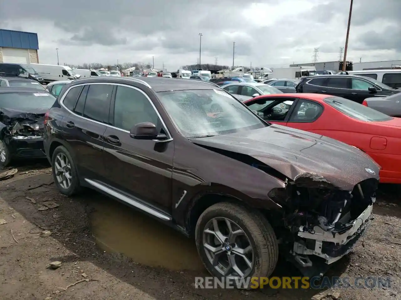 1 Photograph of a damaged car 5UXTY5C08LLT33286 BMW X3 2020