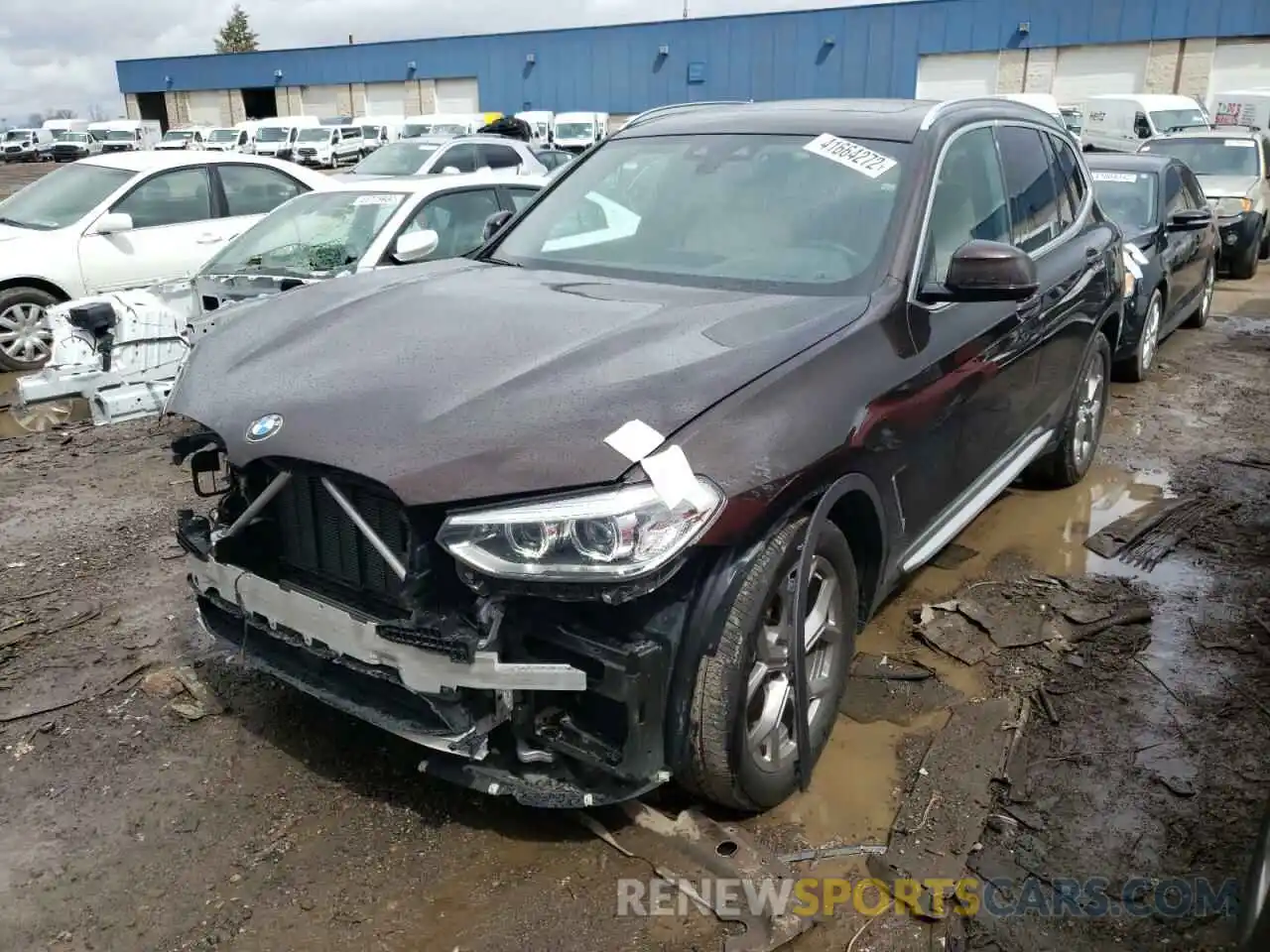 2 Photograph of a damaged car 5UXTY5C08LLT33286 BMW X3 2020