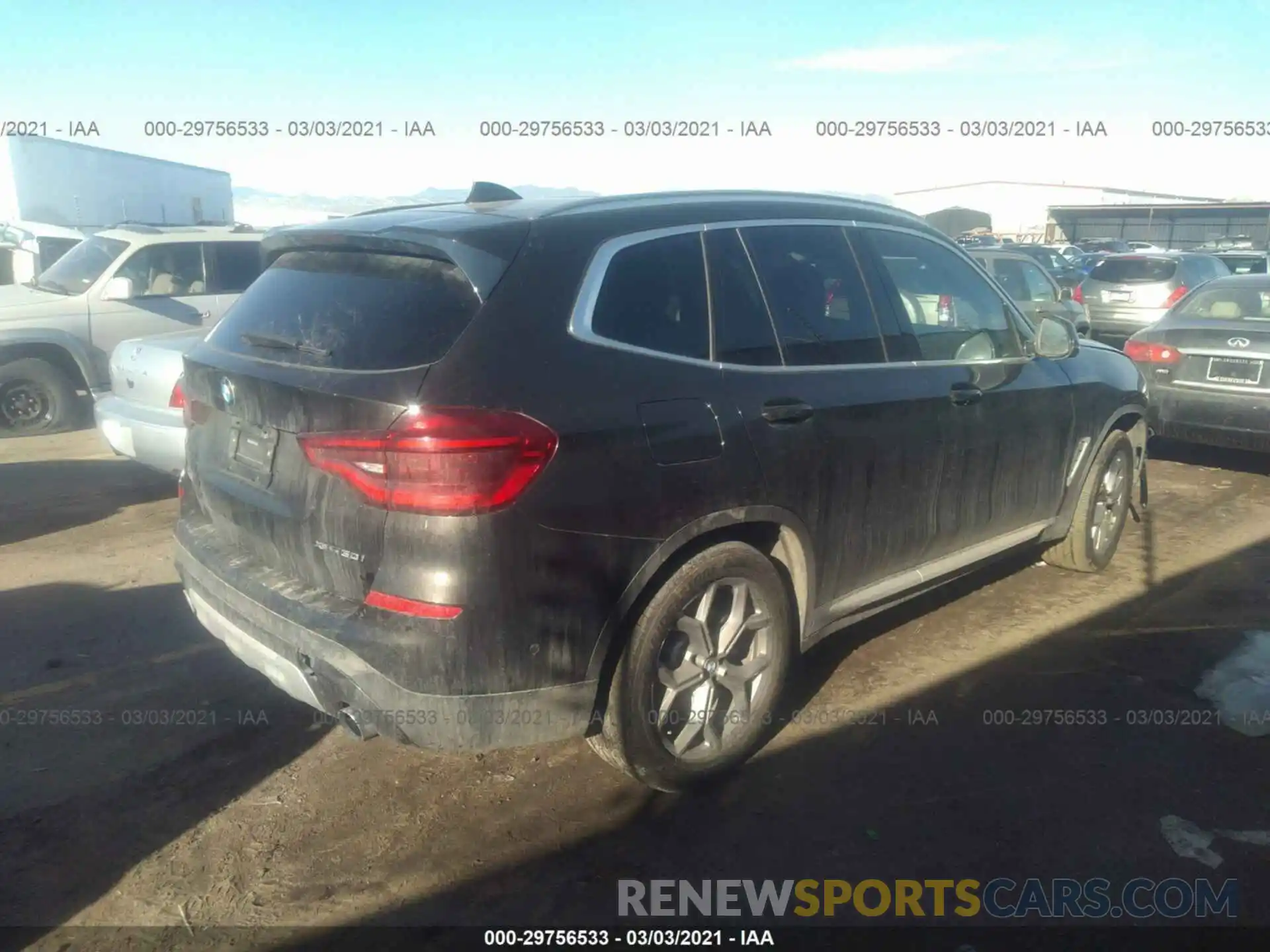 4 Фотография поврежденного автомобиля 5UXTY5C08LLT36432 BMW X3 2020