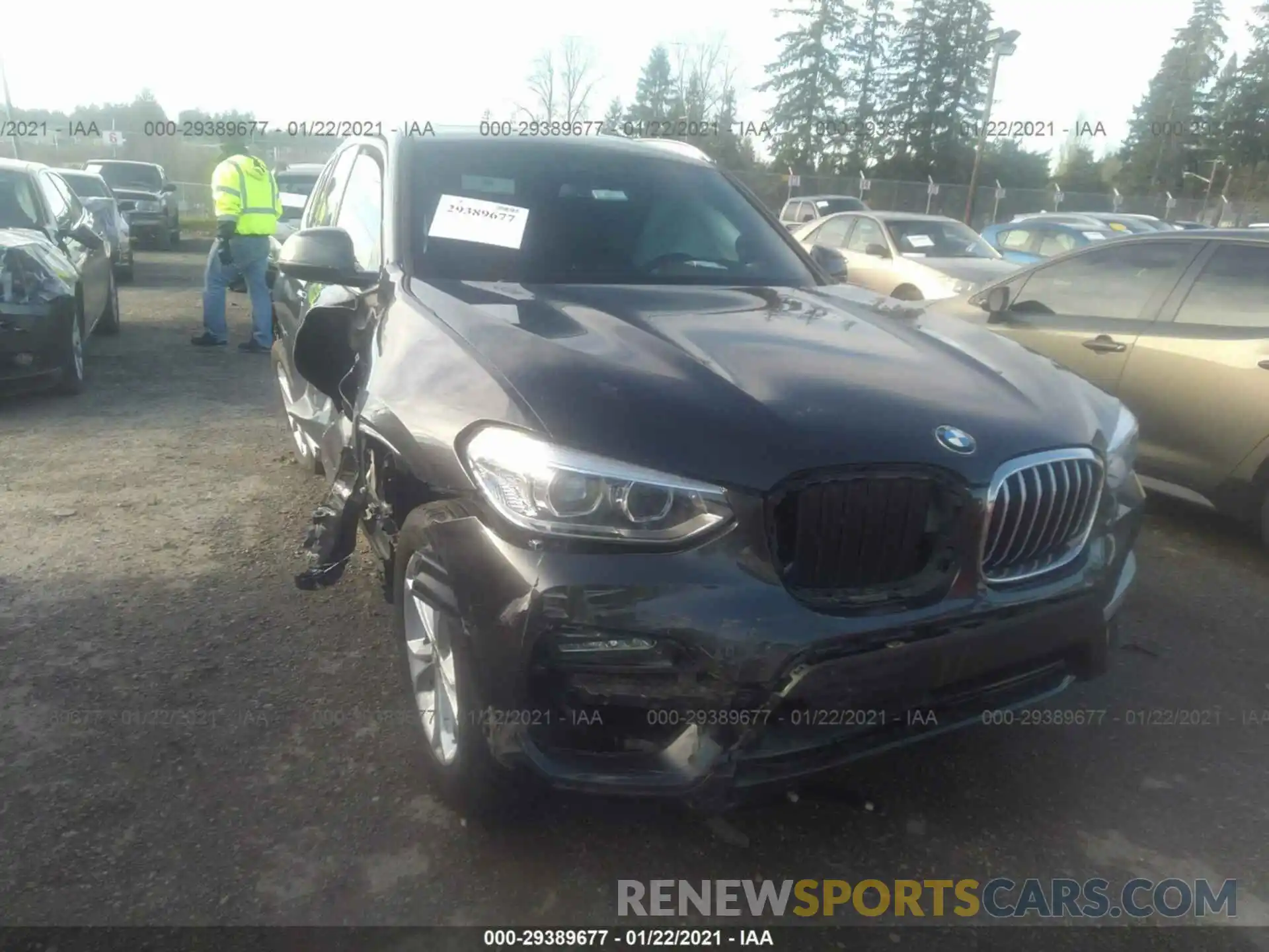 1 Photograph of a damaged car 5UXTY5C08LLT37872 BMW X3 2020