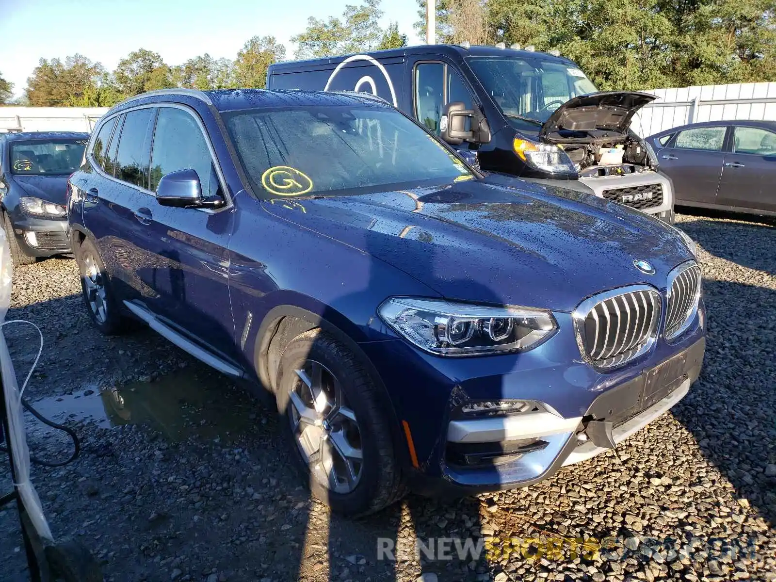 1 Photograph of a damaged car 5UXTY5C09L9B23909 BMW X3 2020