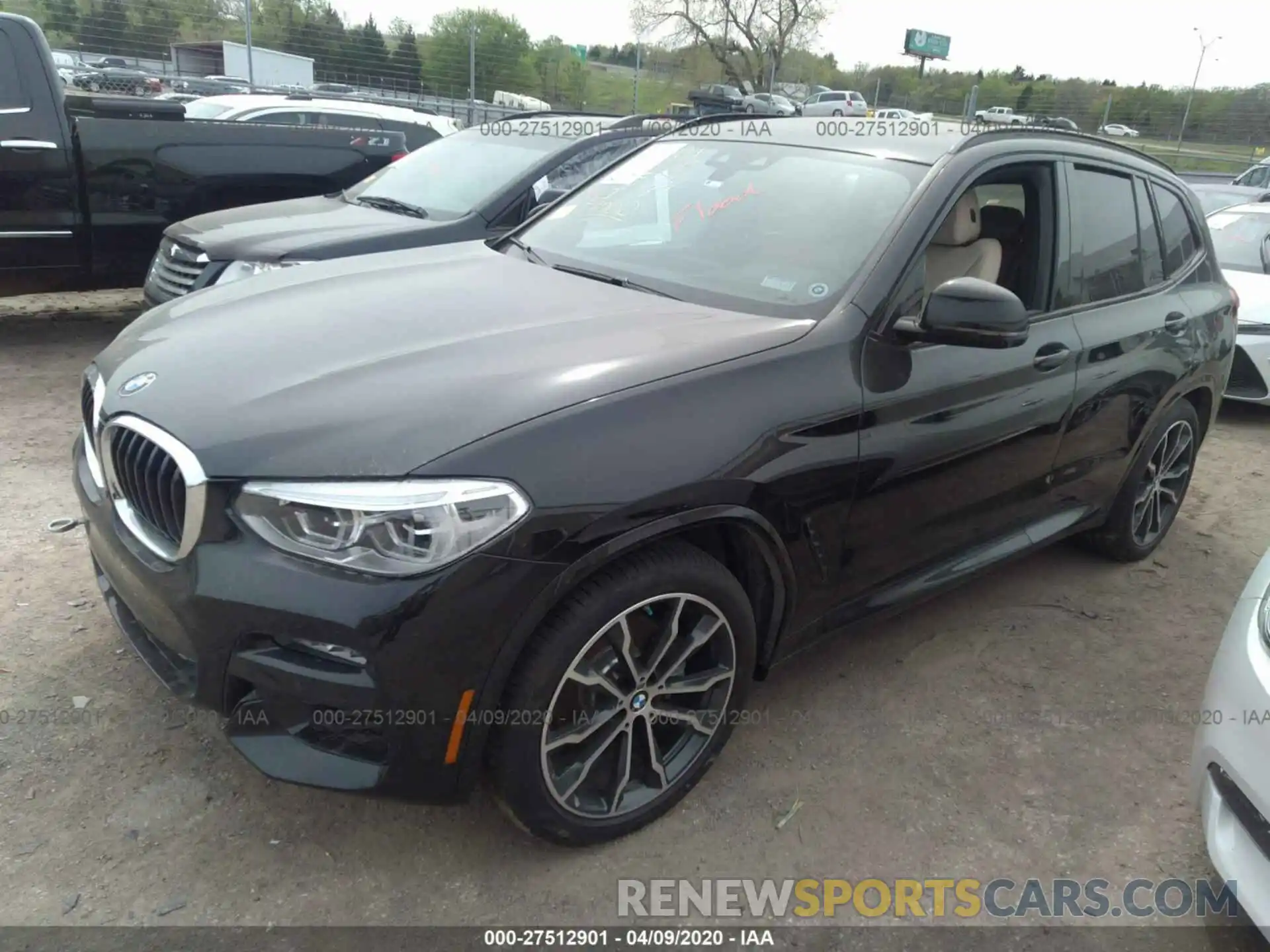 2 Photograph of a damaged car 5UXTY5C09L9B37535 BMW X3 2020