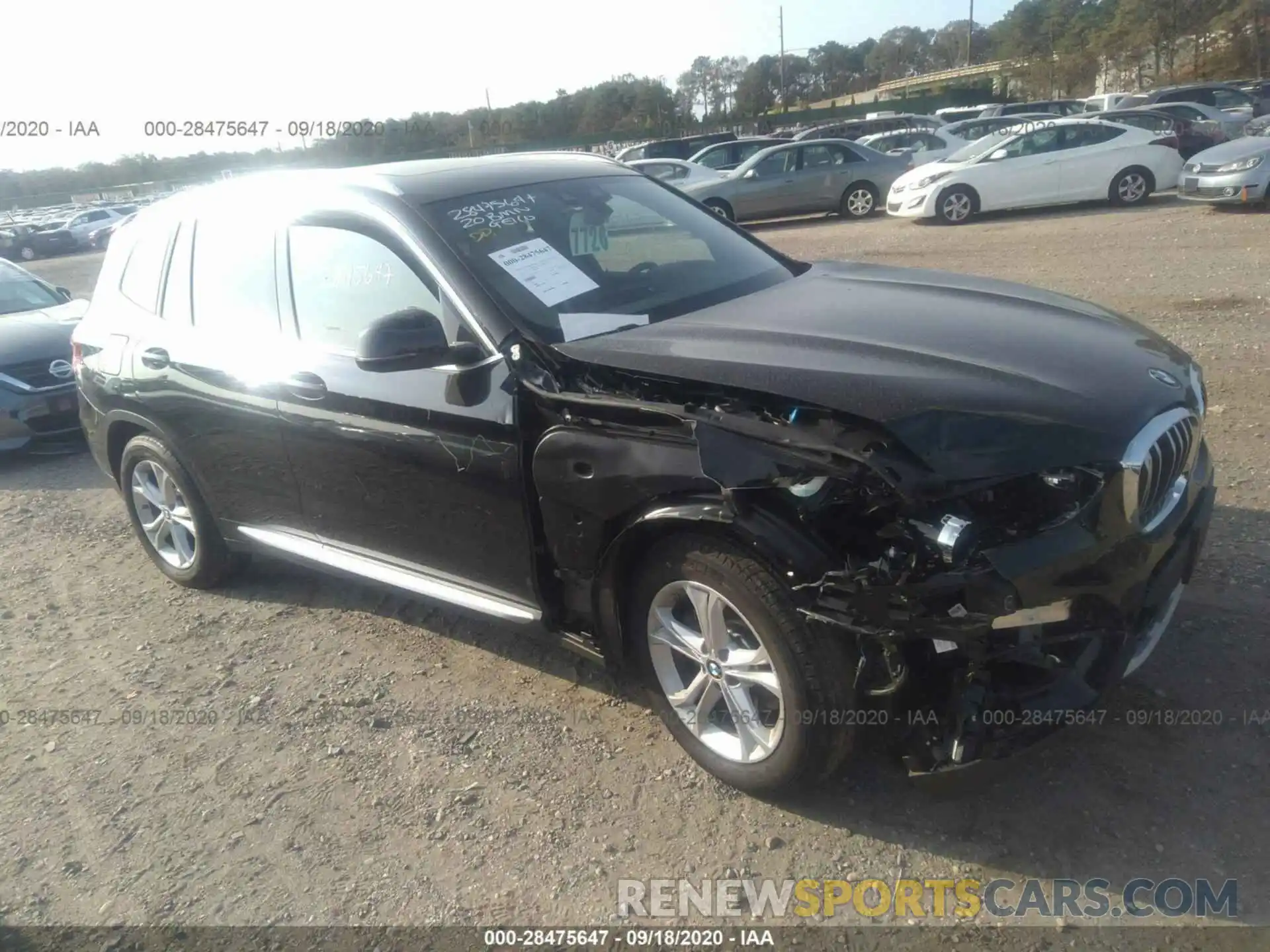 1 Photograph of a damaged car 5UXTY5C09L9C41779 BMW X3 2020