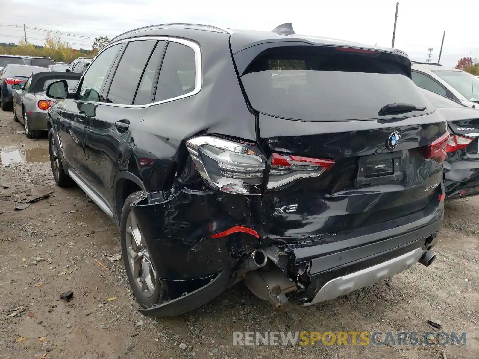 3 Photograph of a damaged car 5UXTY5C09L9D22863 BMW X3 2020