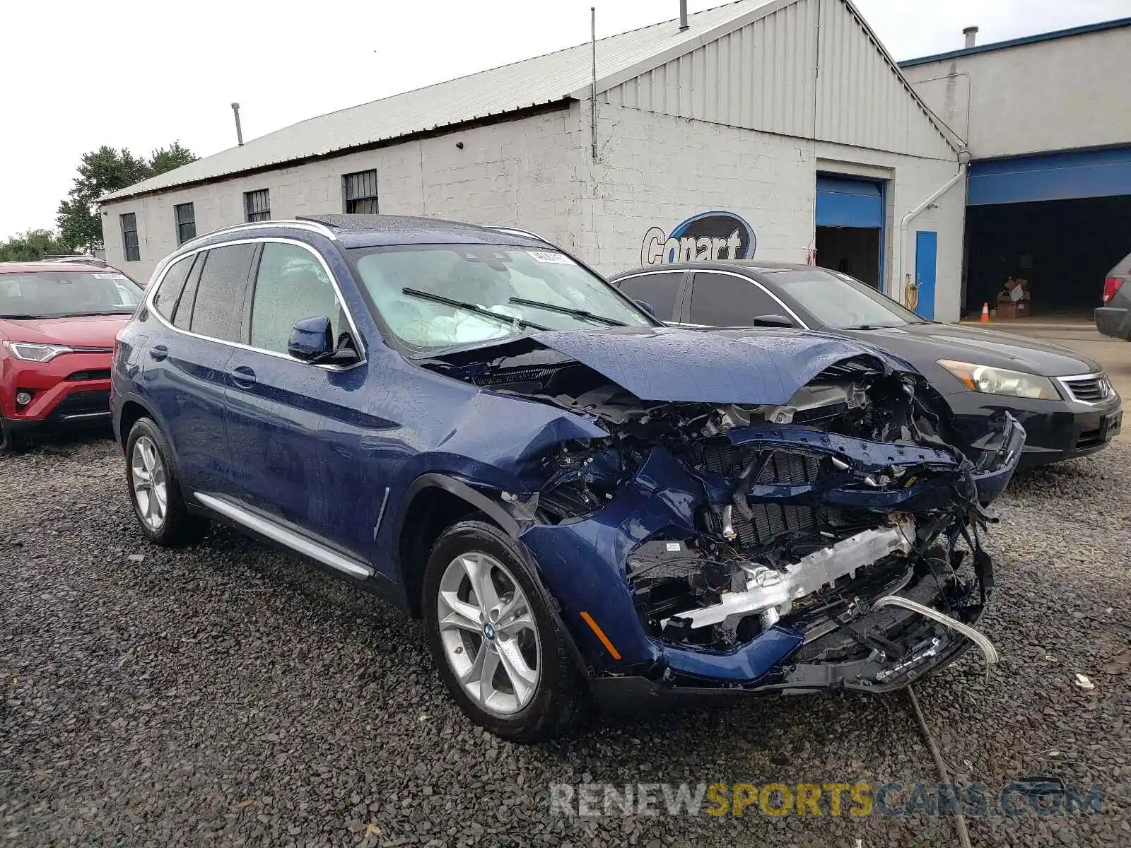 1 Photograph of a damaged car 5UXTY5C09L9D44264 BMW X3 2020