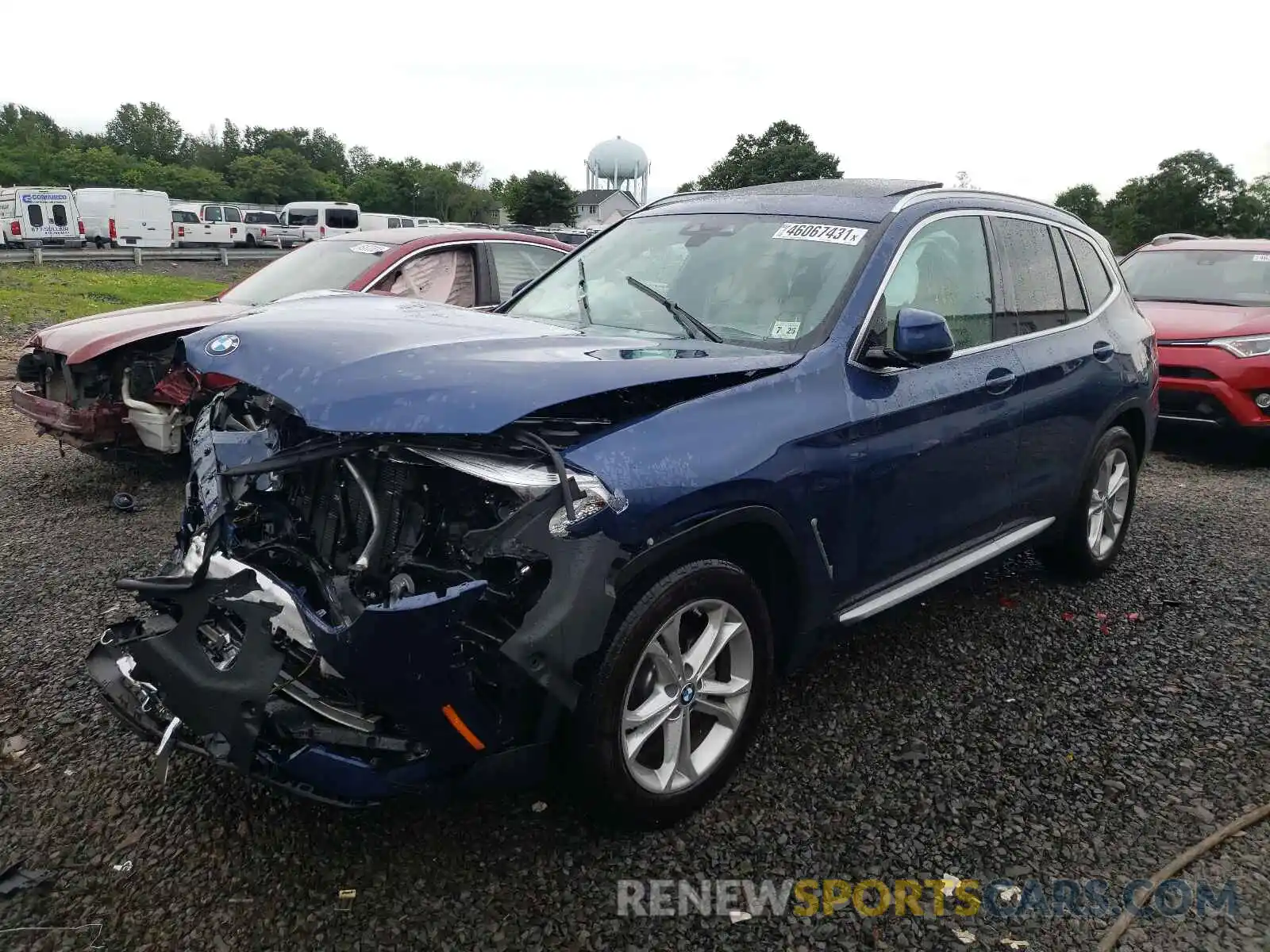 2 Photograph of a damaged car 5UXTY5C09L9D44264 BMW X3 2020