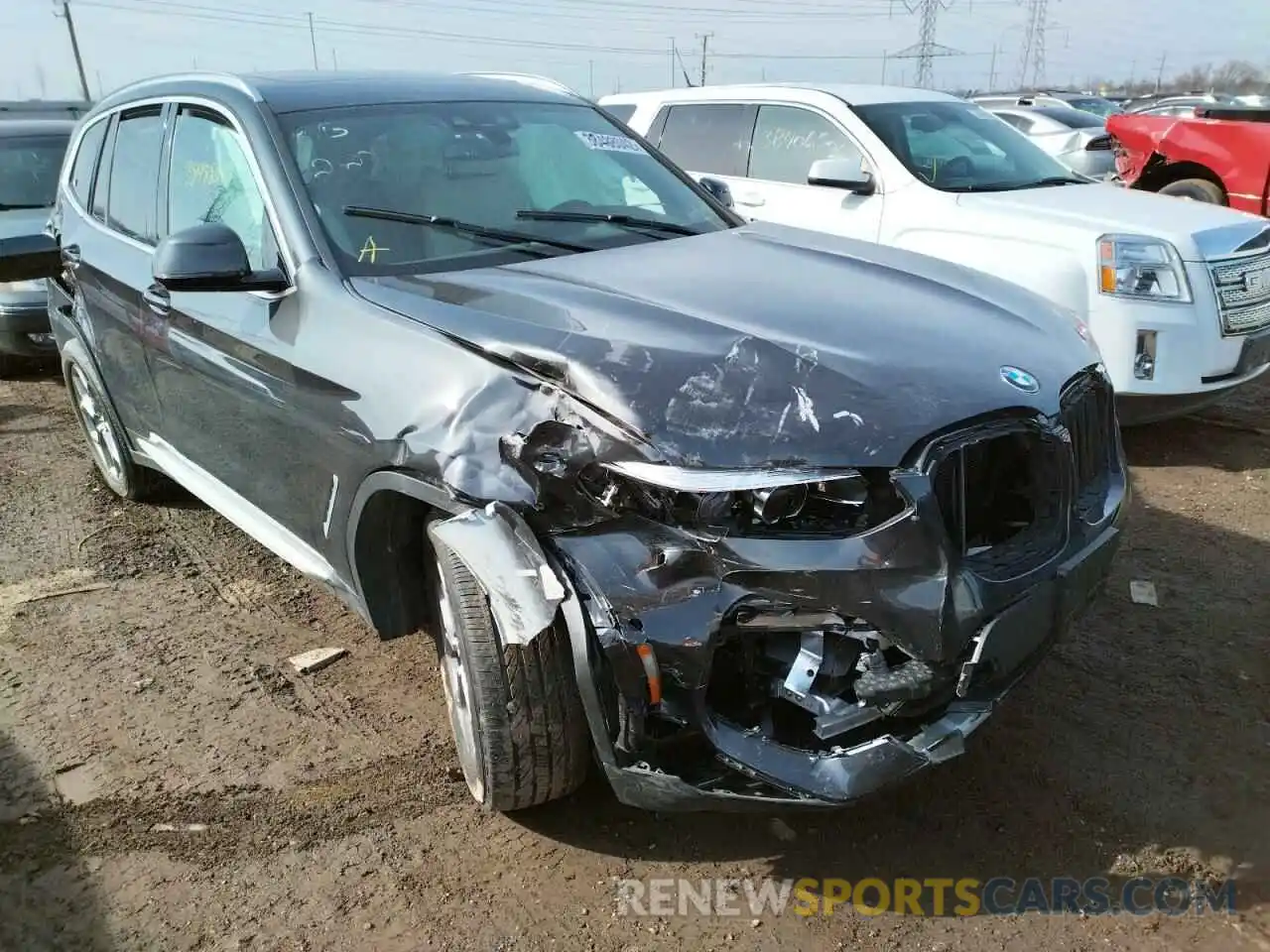 1 Photograph of a damaged car 5UXTY5C09L9D52896 BMW X3 2020